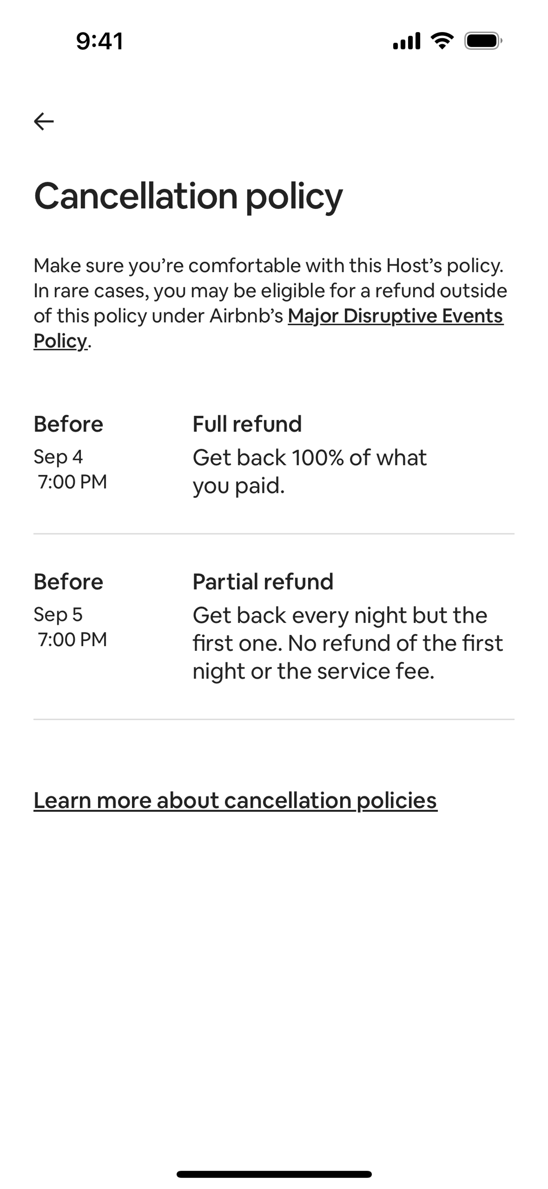 Airbnb iOS Real Estate interface screenshot 17