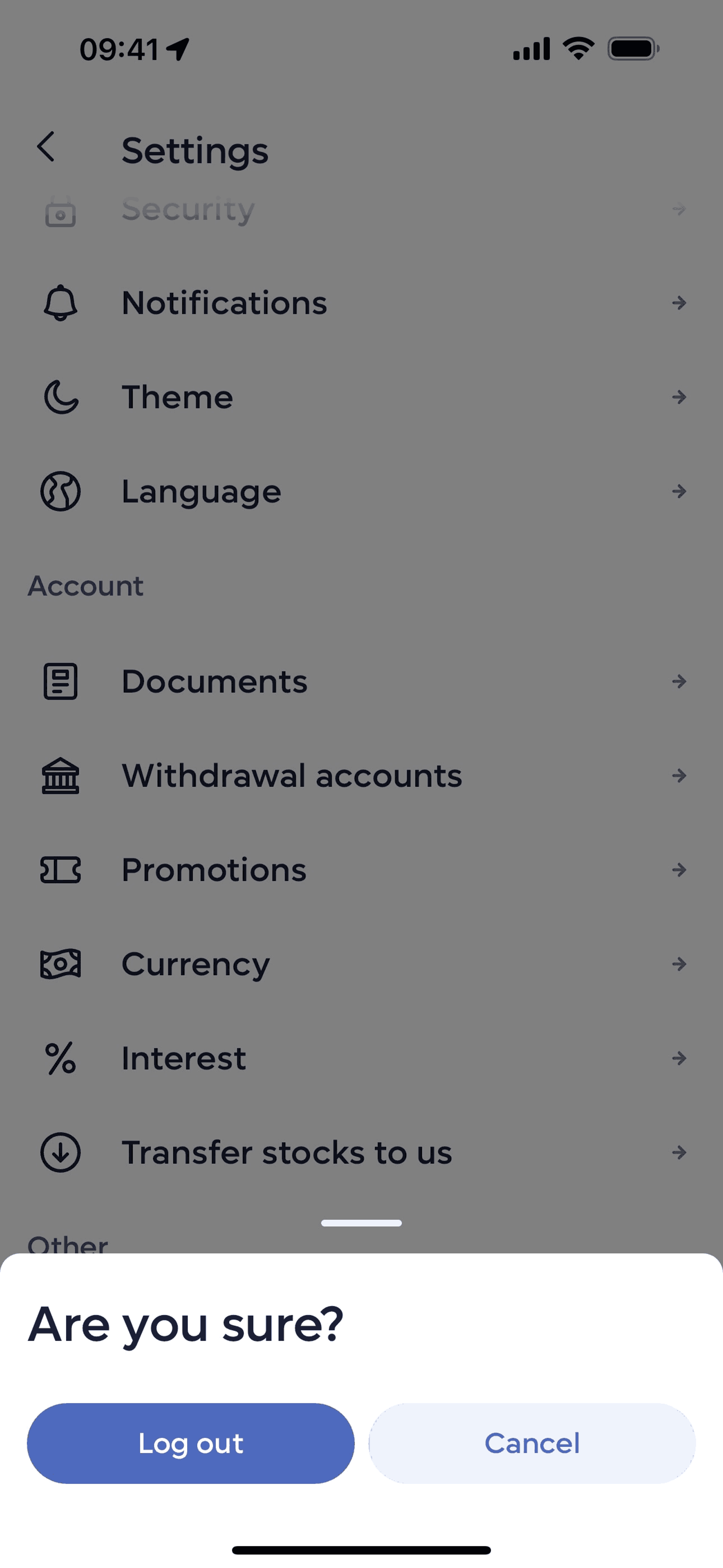Lightyear iOS Finance interface screenshot 11