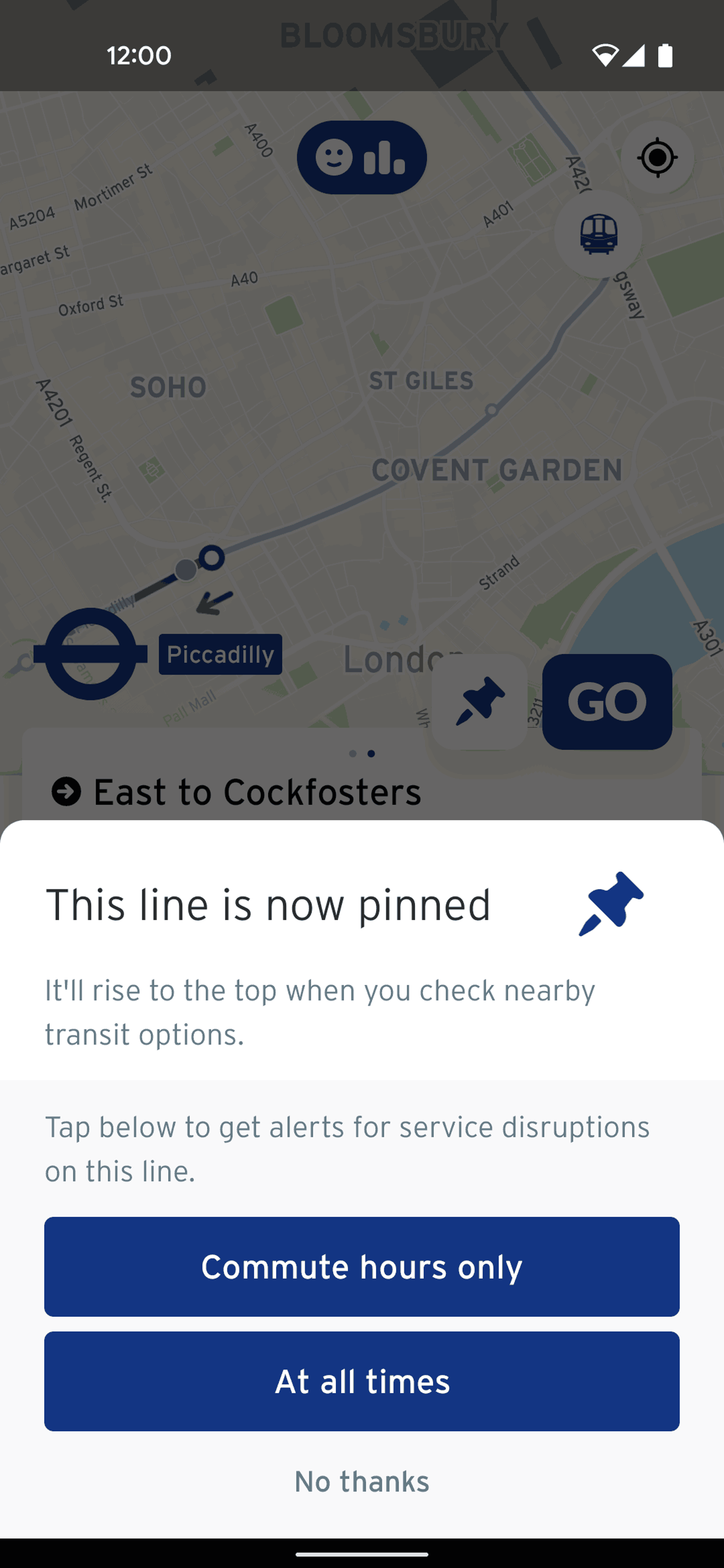 Transit Android Maps & Navigation interface screenshot 21