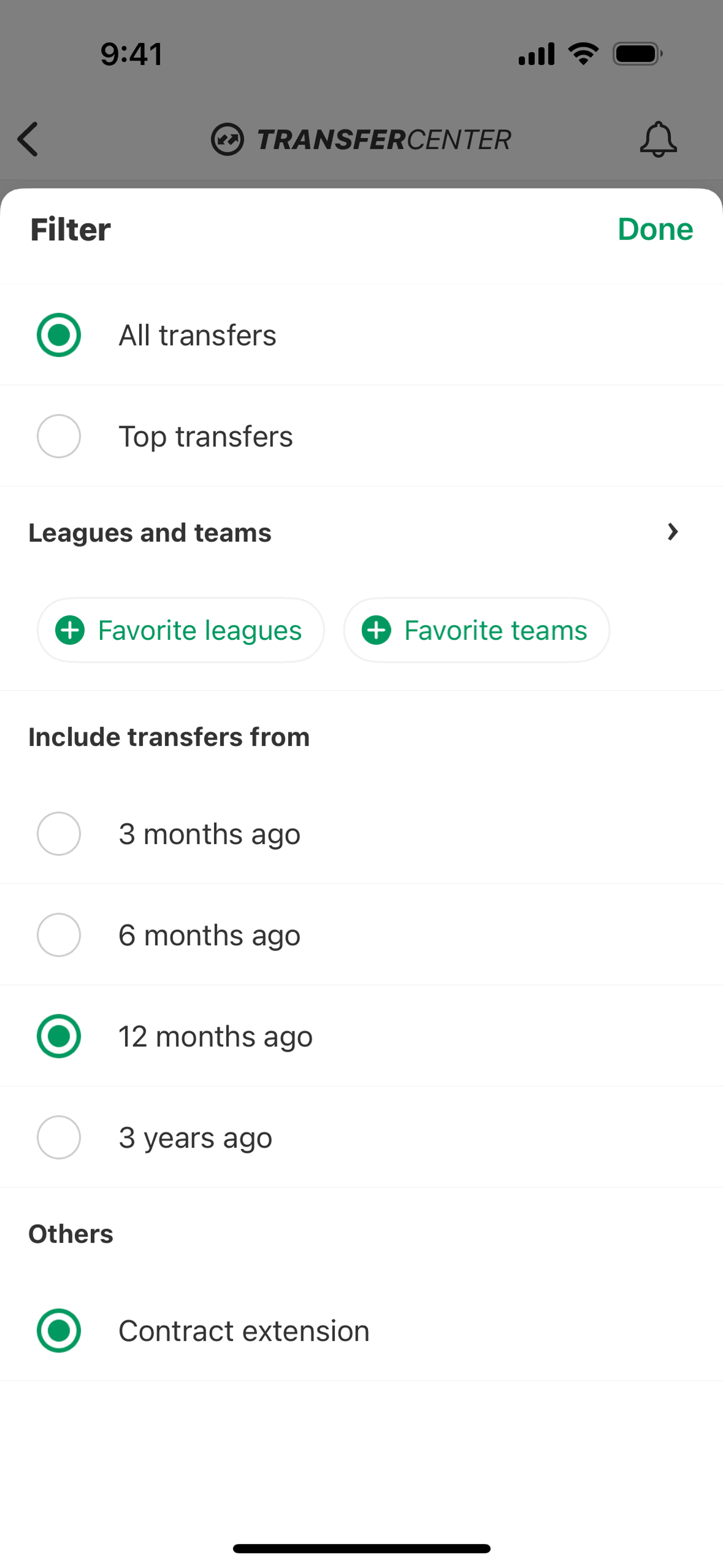 FotMob iOS Sports interface screenshot 24