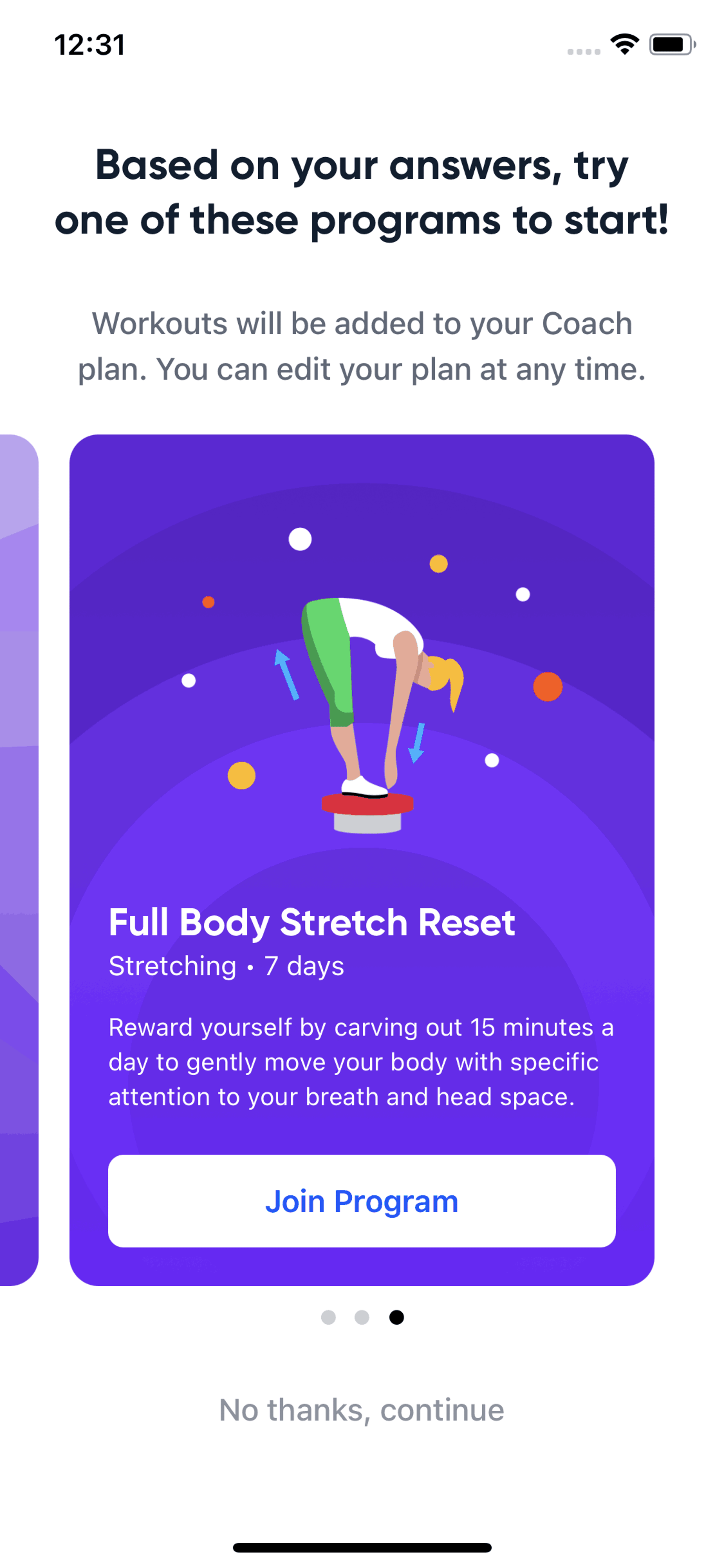 Aaptiv iOS Health & Fitness interface screenshot 22