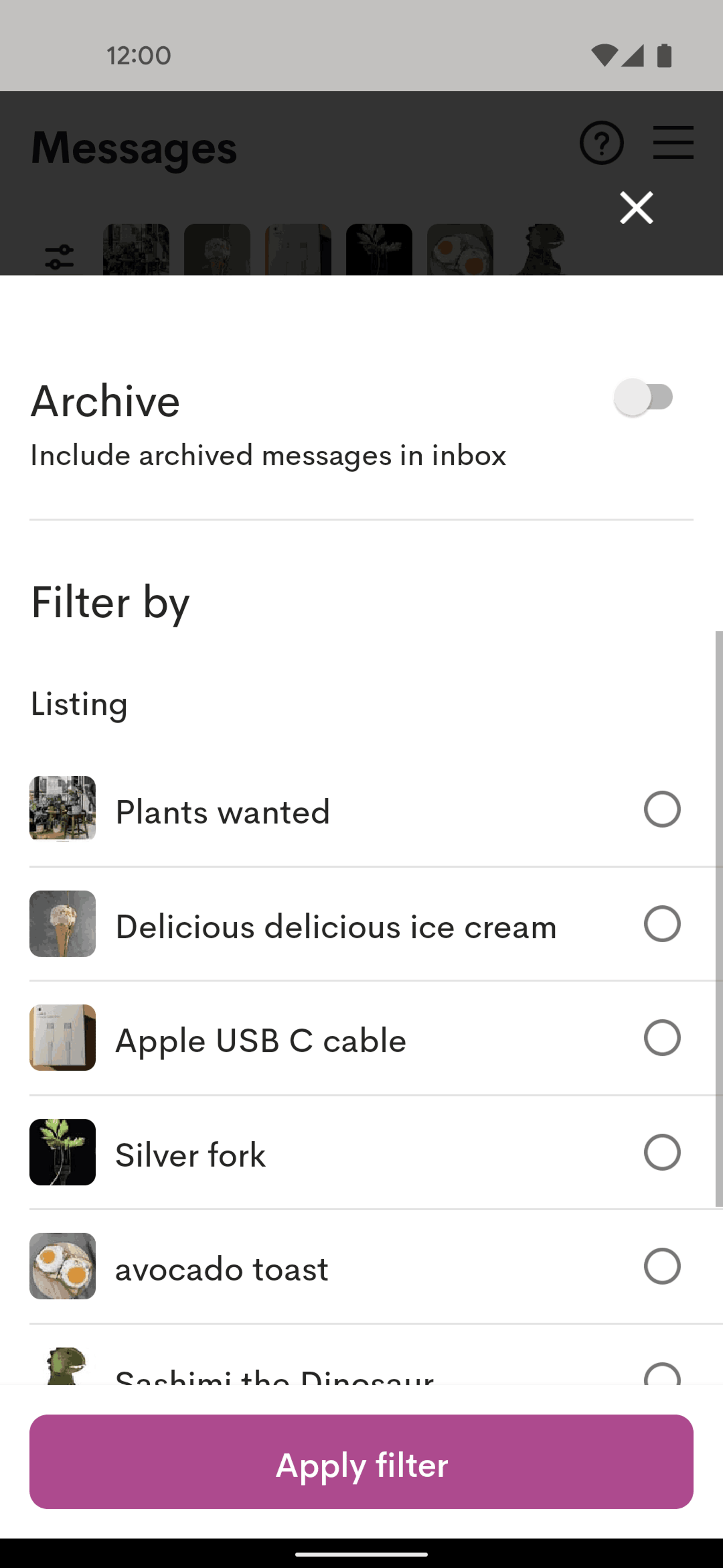 OLIO Android Food & Drink interface screenshot 22