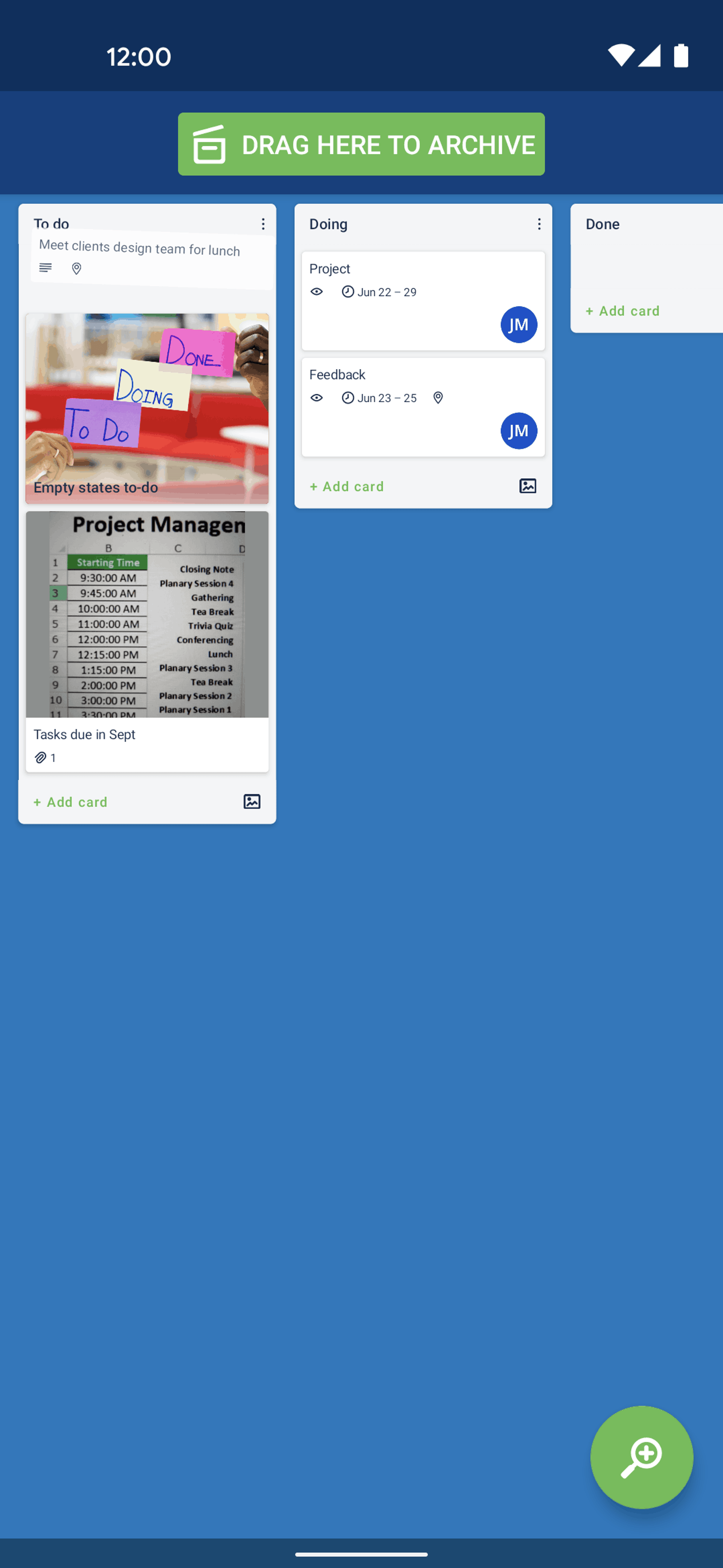 Trello Android Business interface screenshot 13