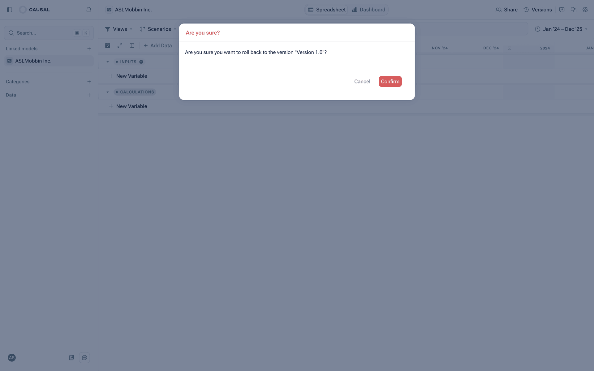 Causal Web Productivity interface screenshot 23