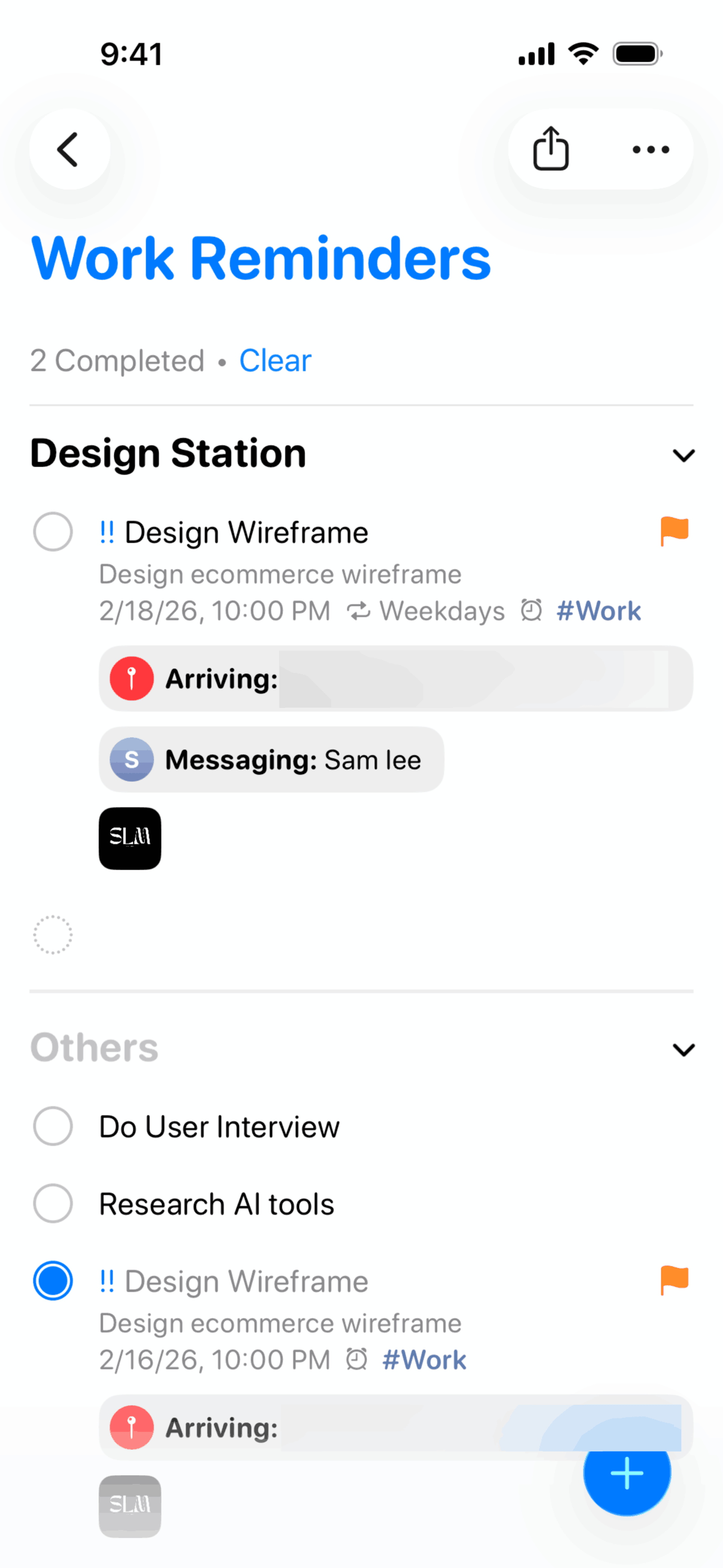 Reminders iOS Productivity interface screenshot 12