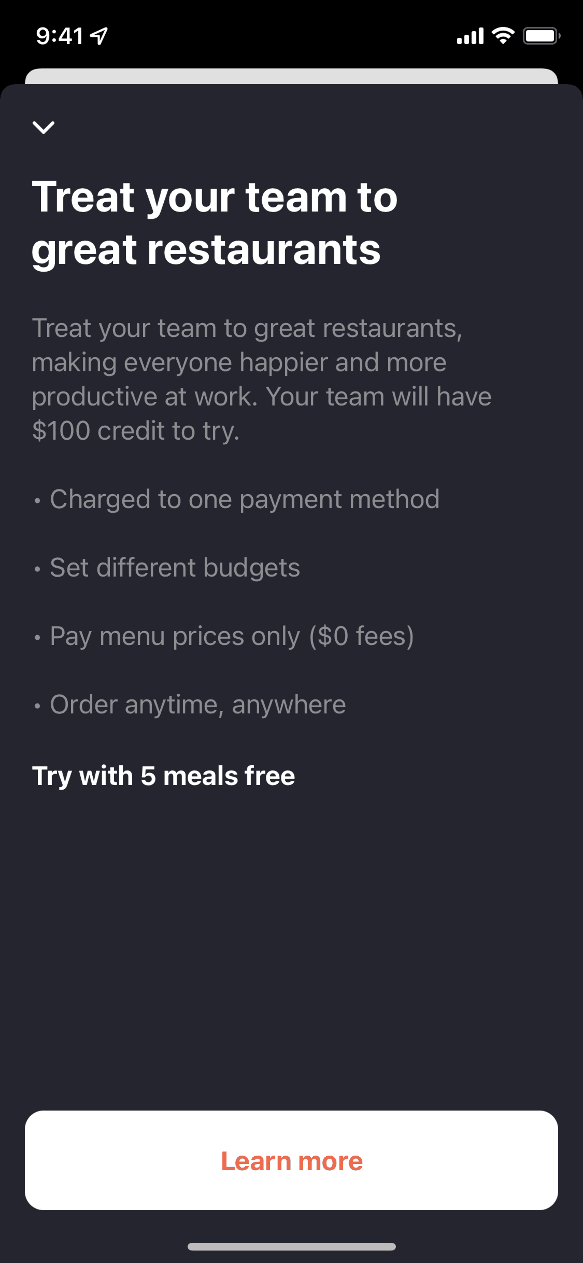 Allset iOS Food & Drink interface screenshot 10