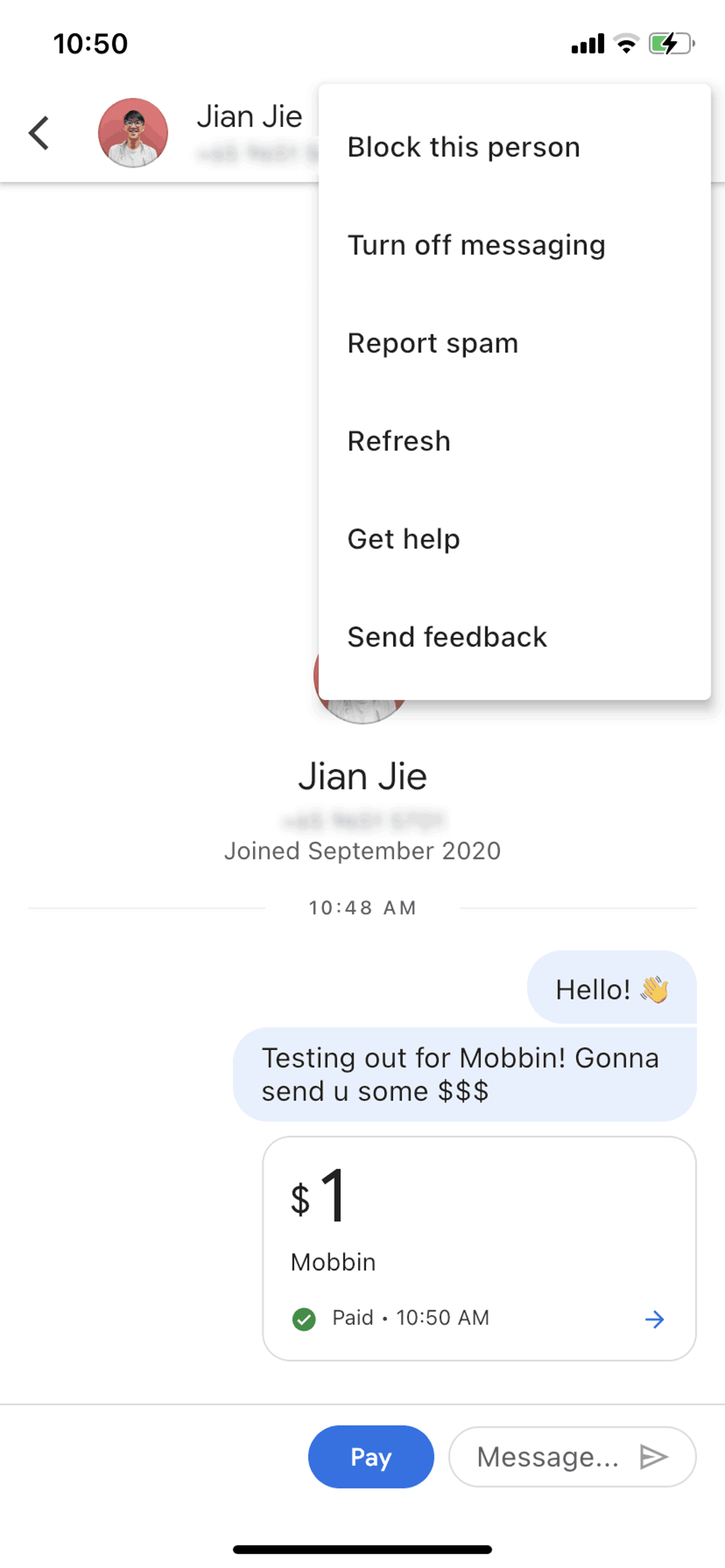 Google Pay iOS Finance interface screenshot 22