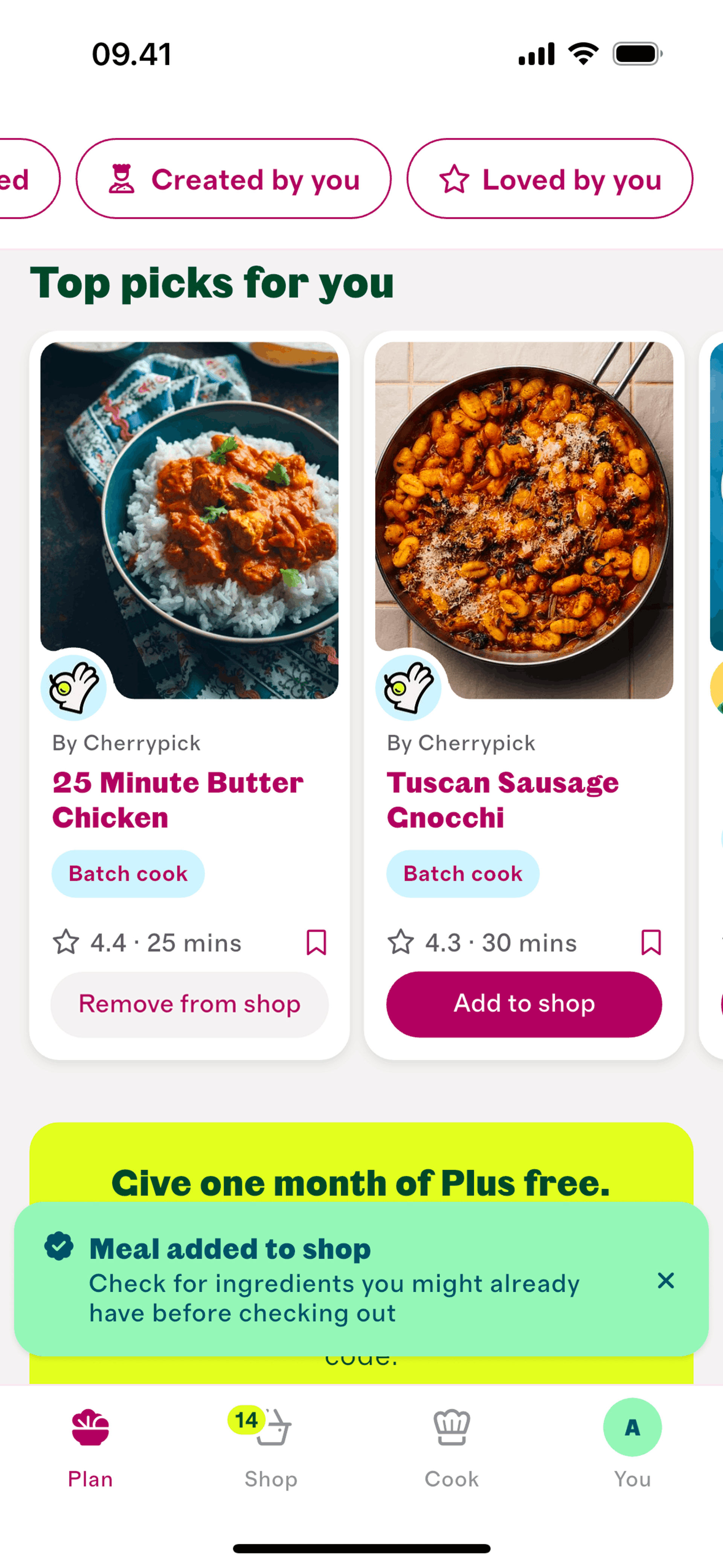 Cherrypick iOS Food & Drink interface screenshot 12