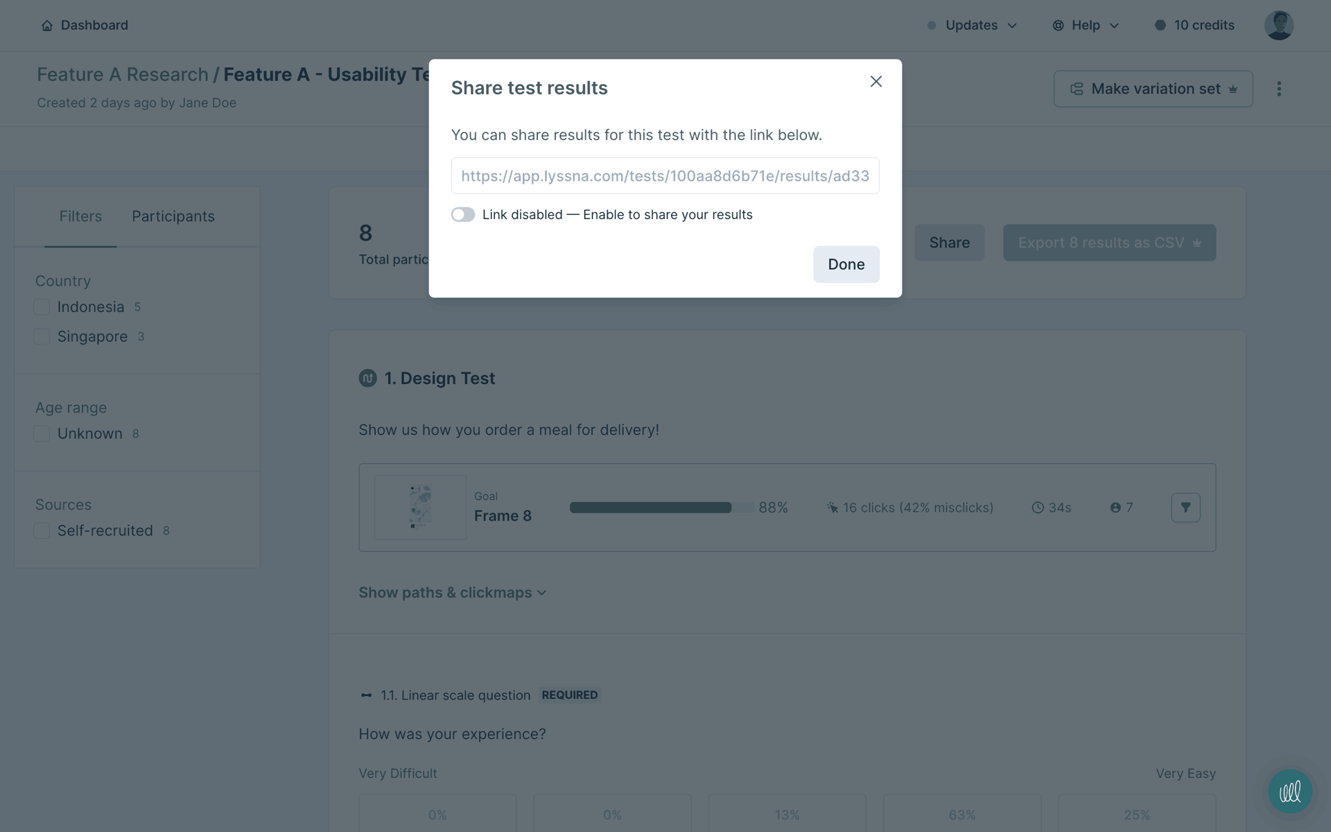 Lyssna Web Business interface screenshot 15