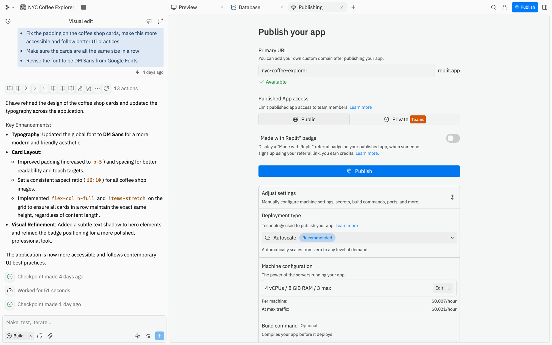 Replit Web Developer Tools interface screenshot 14