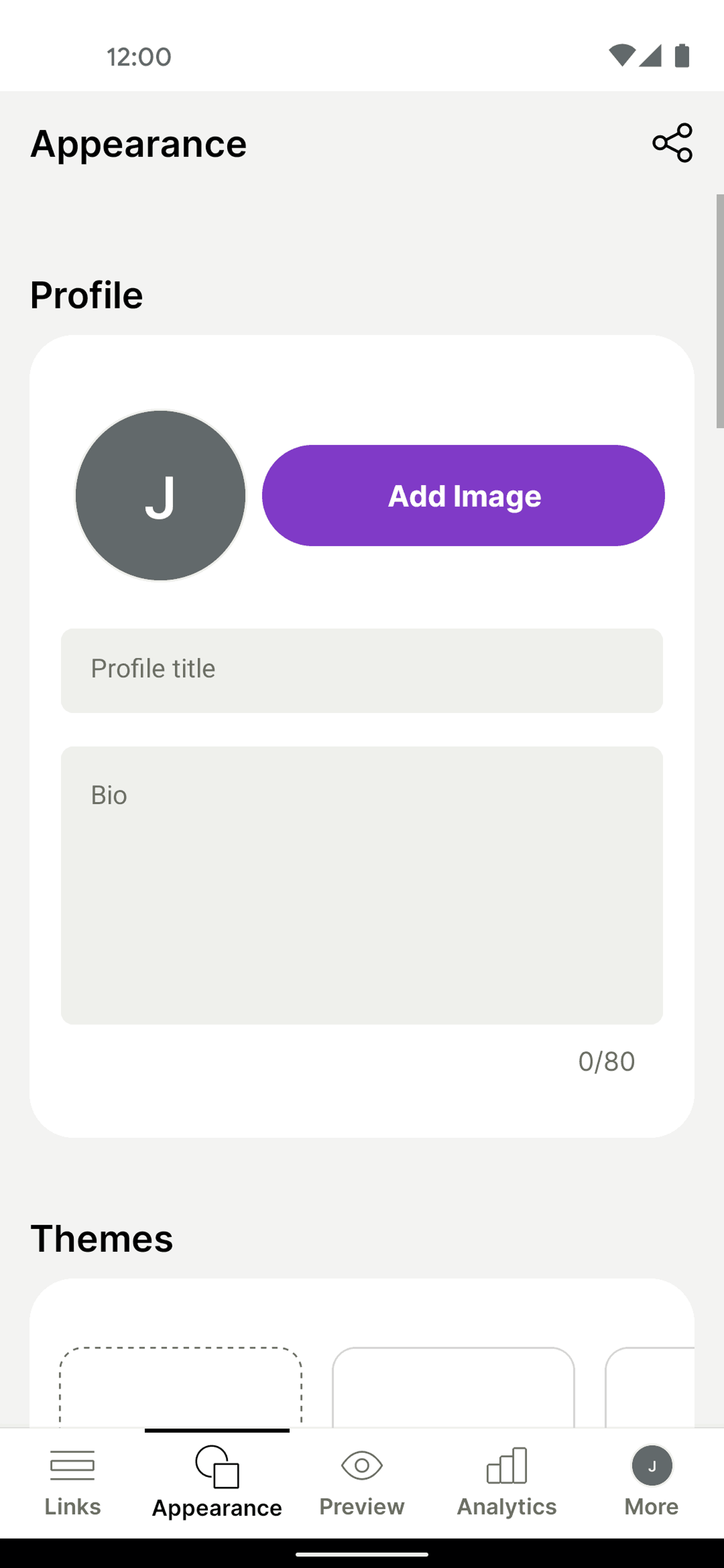 Linktree Android Social Networking interface screenshot 5