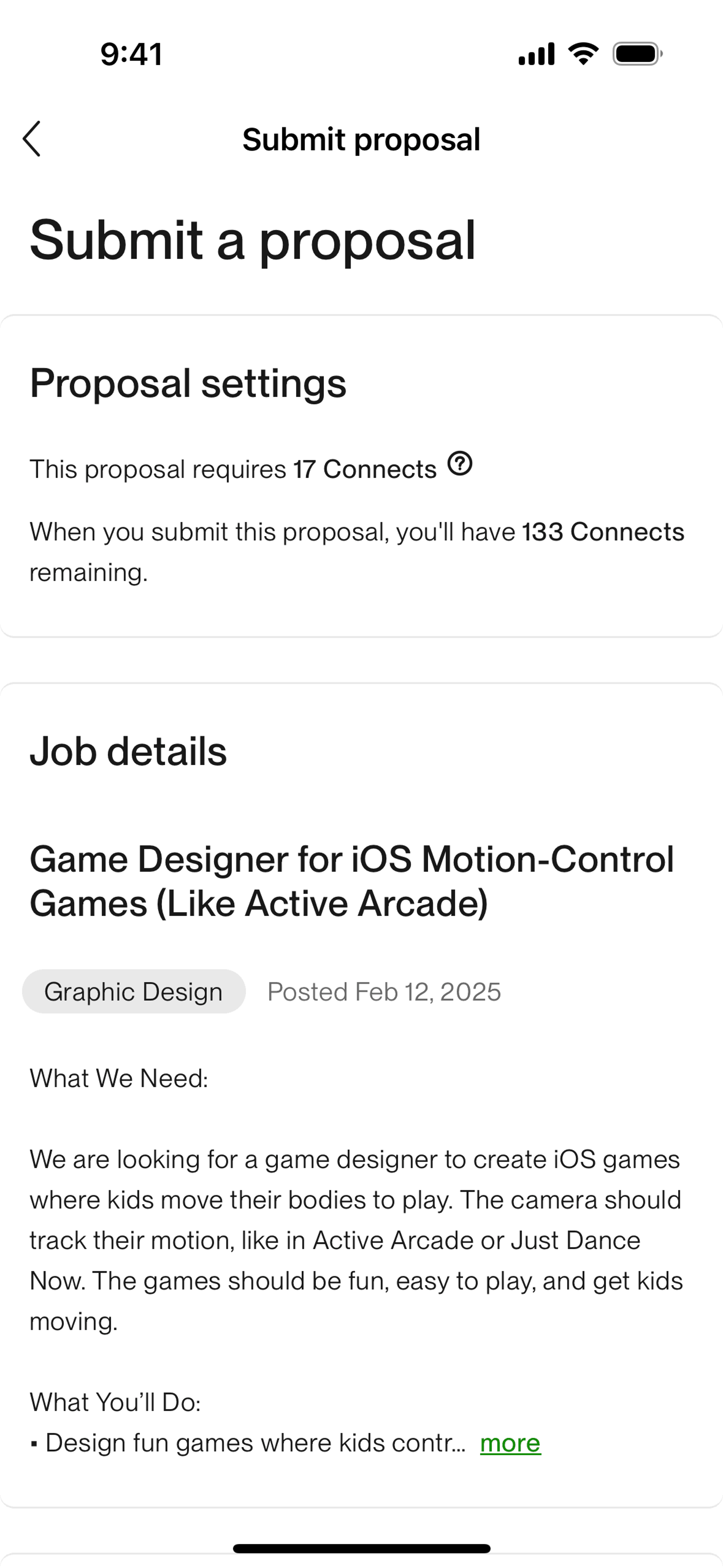 Upwork iOS Business interface screenshot 8