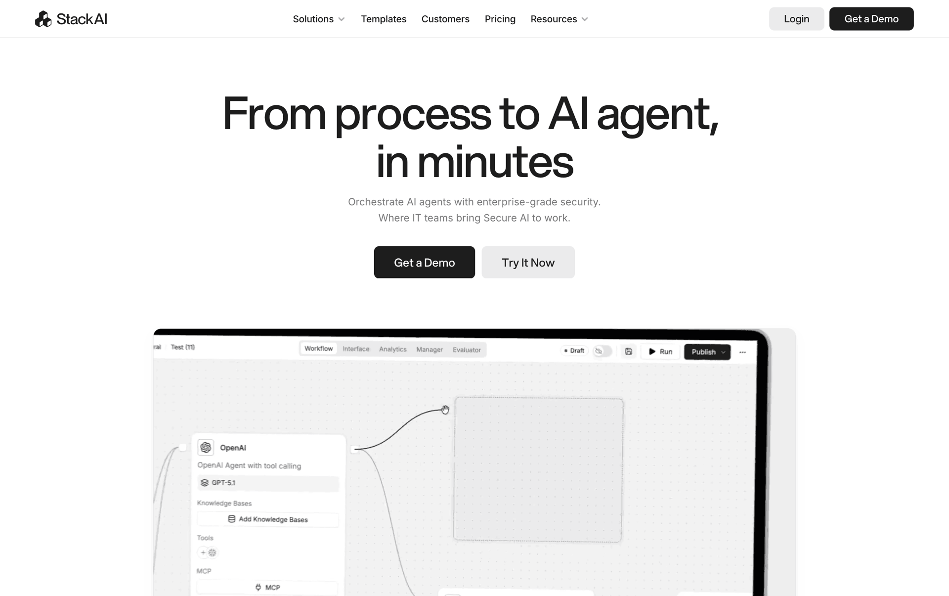 StackAI Web Business interface screenshot 1