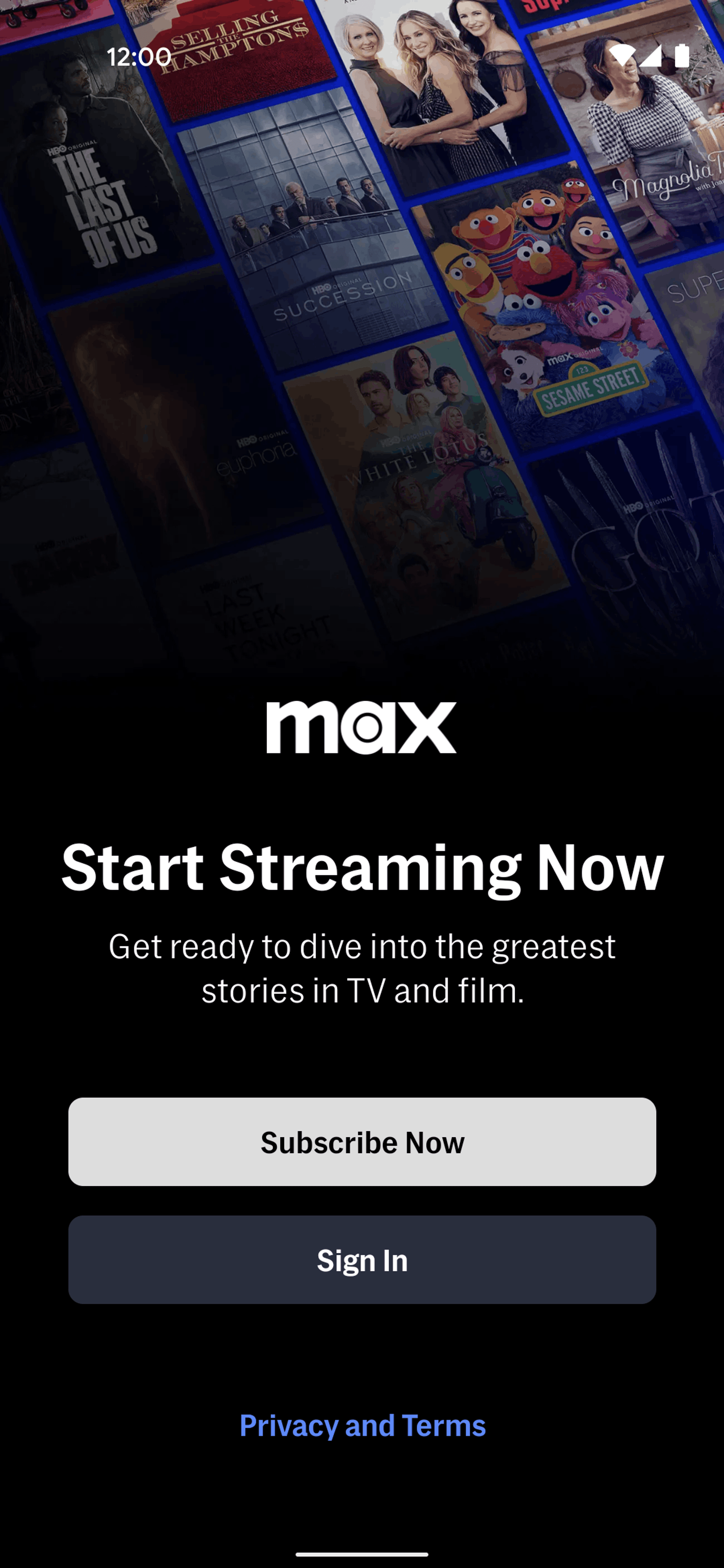 Max Android Entertainment interface screenshot 3
