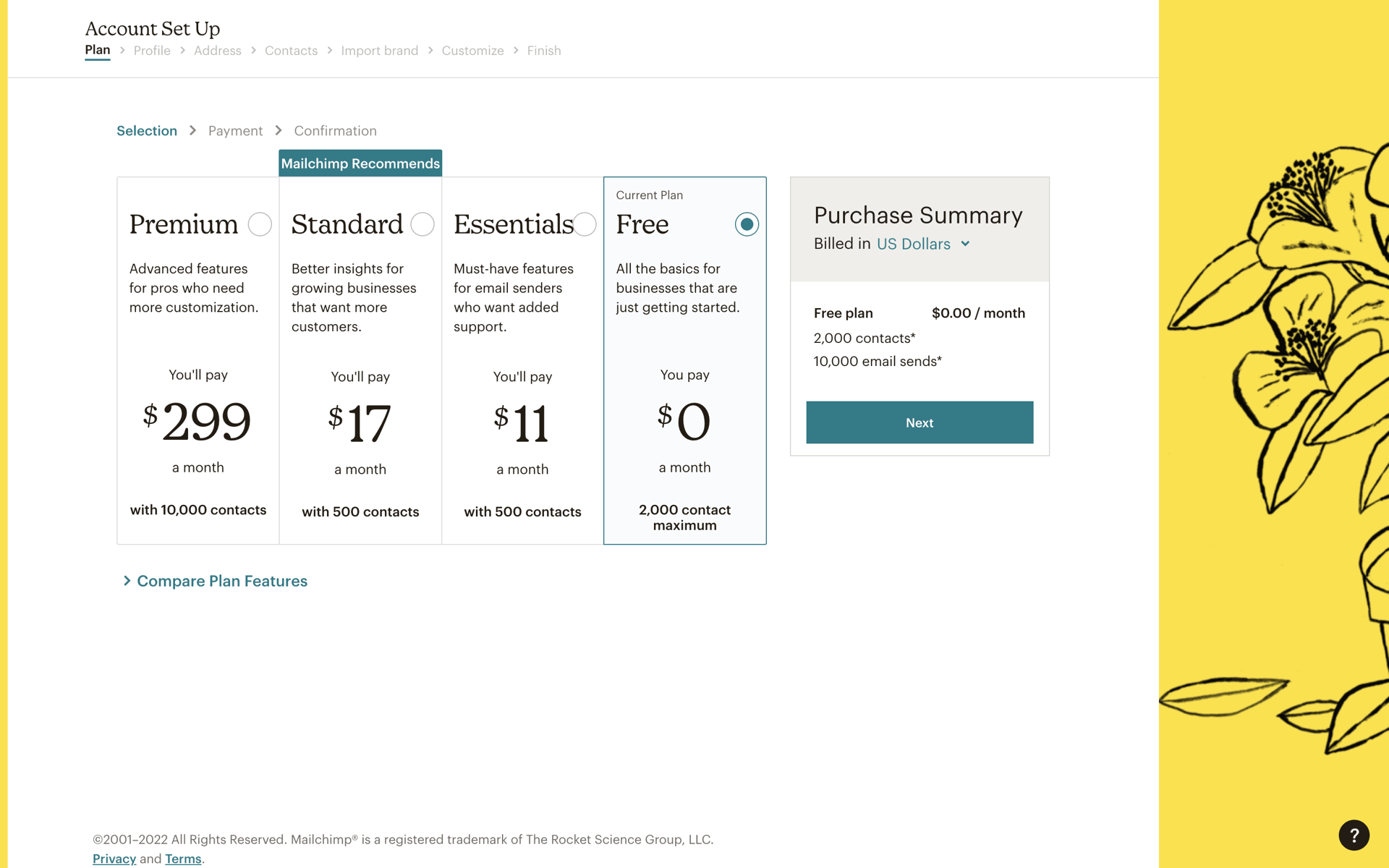 Mailchimp Web Business interface screenshot 10