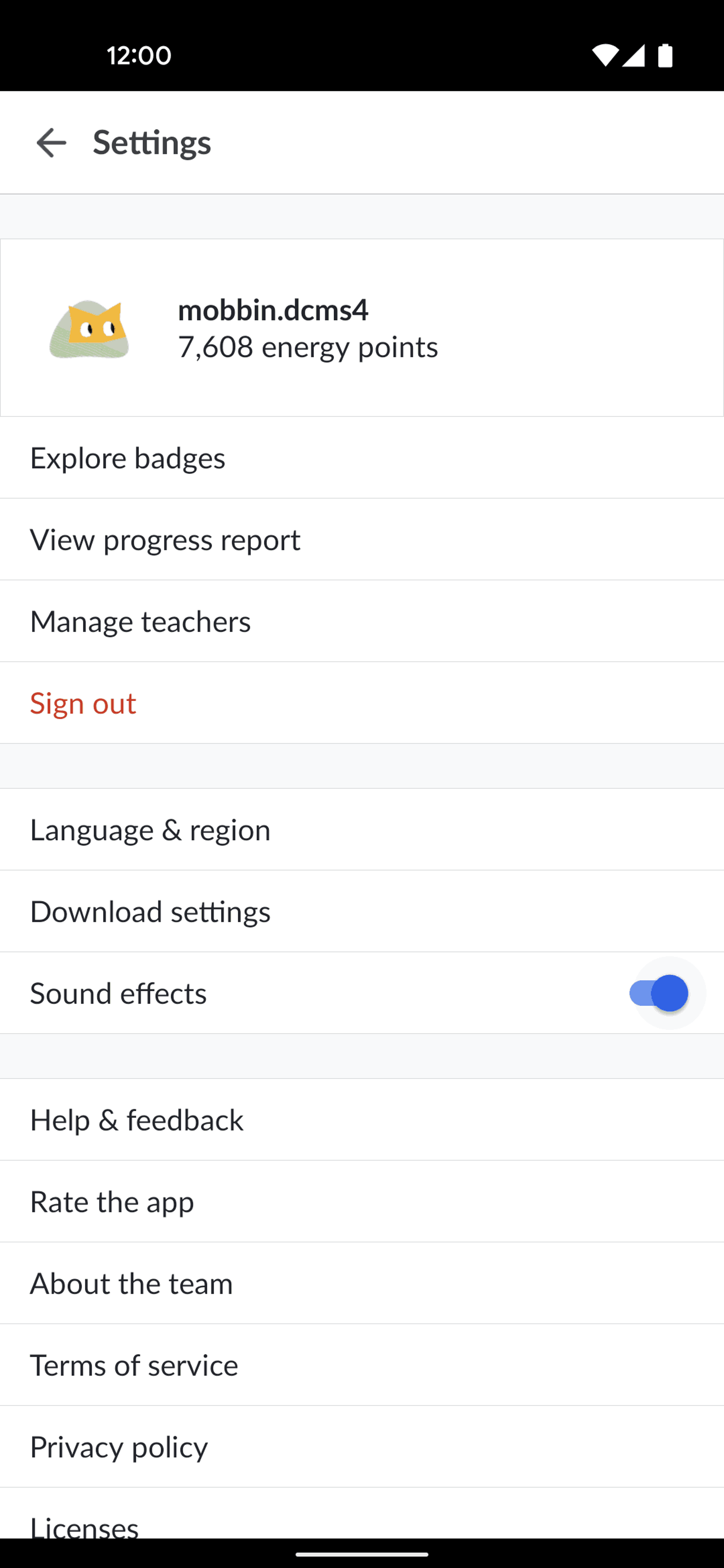 Khan Academy Android Education interface screenshot 4