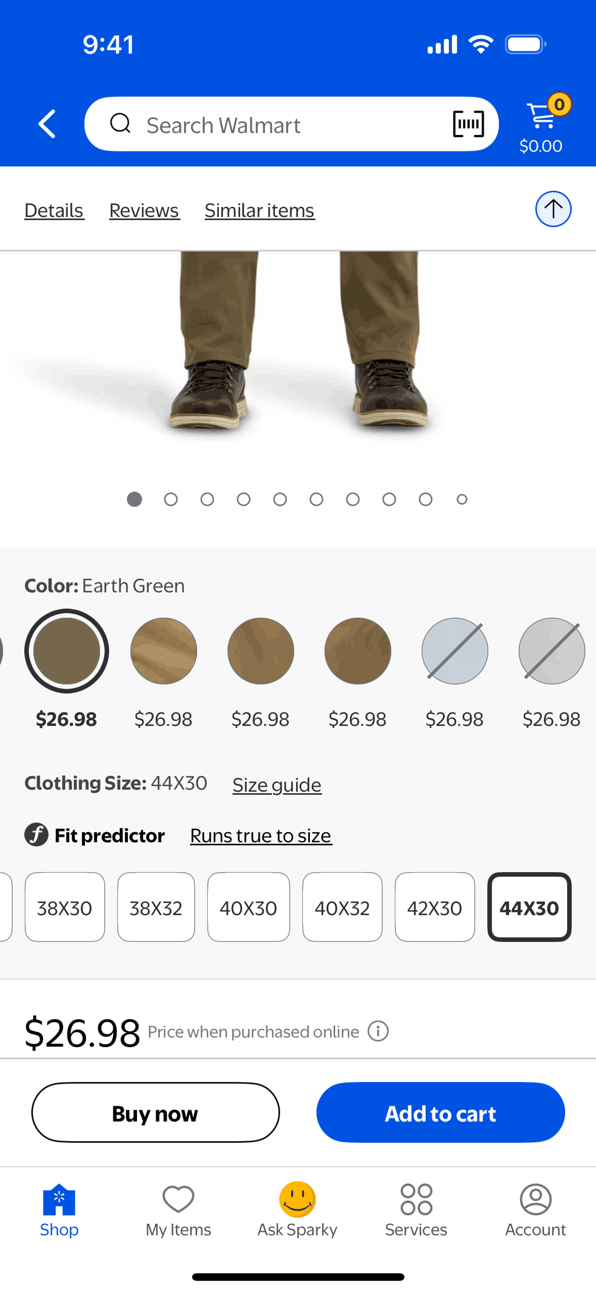 Walmart iOS Shopping interface screenshot 6