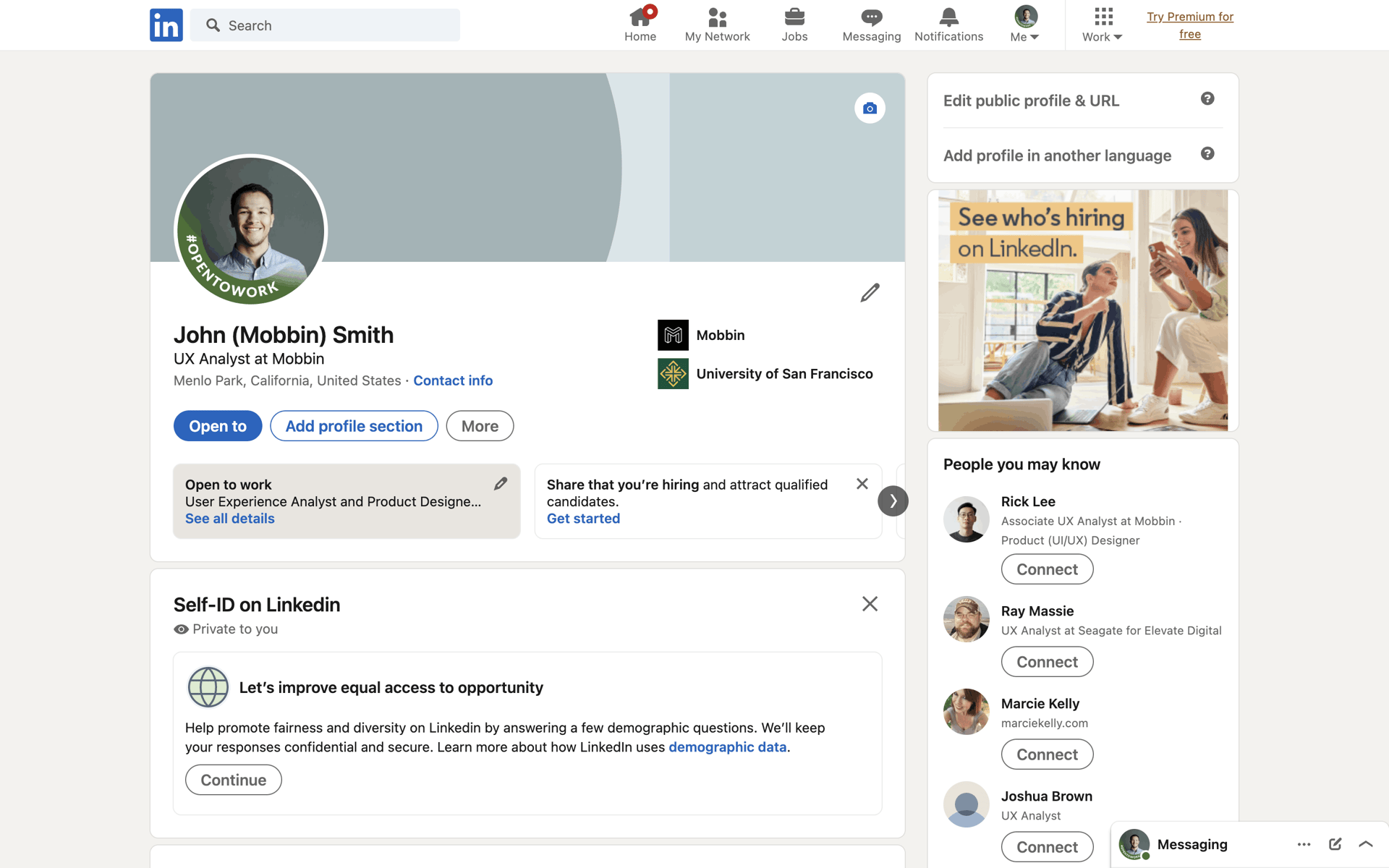 LinkedIn Web Business interface screenshot 3