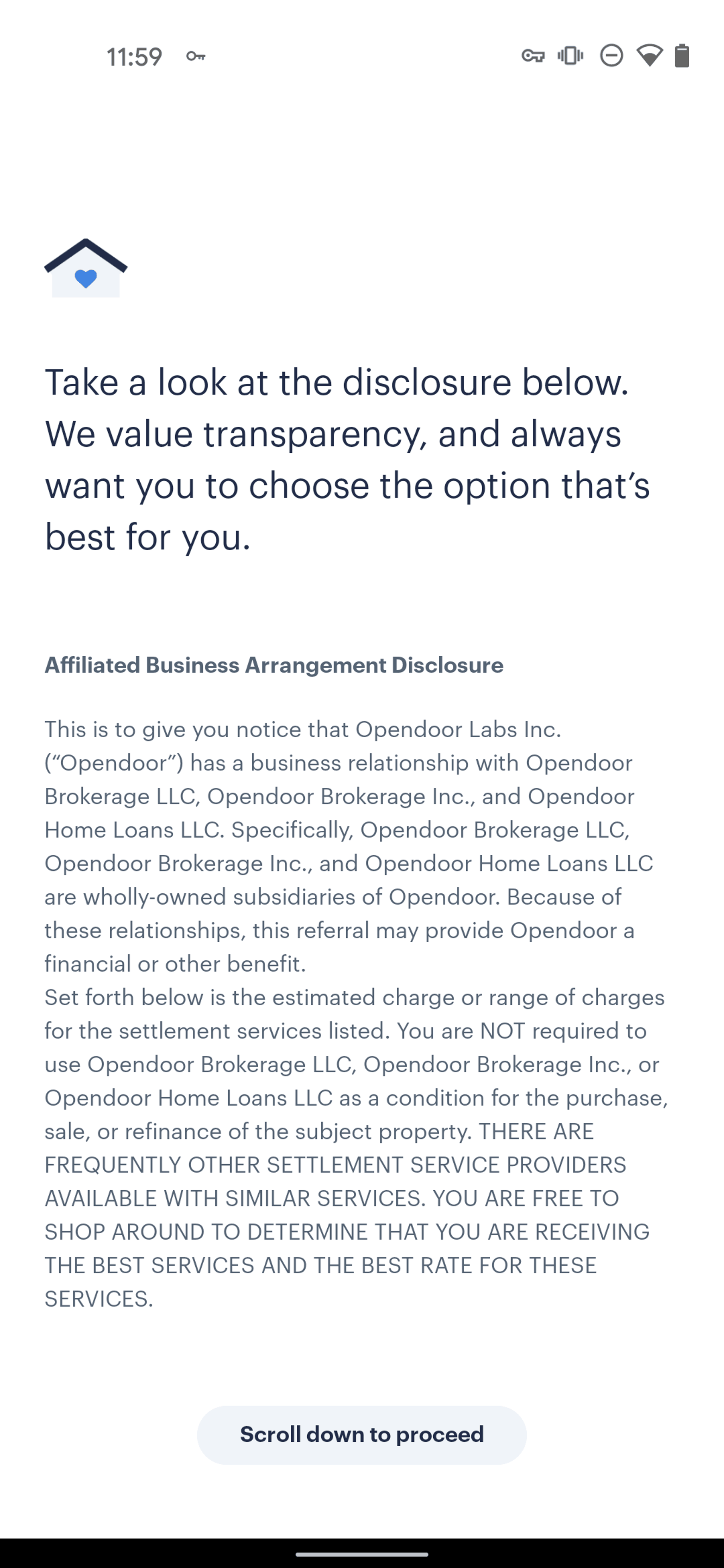 Opendoor Android Lifestyle interface screenshot 10