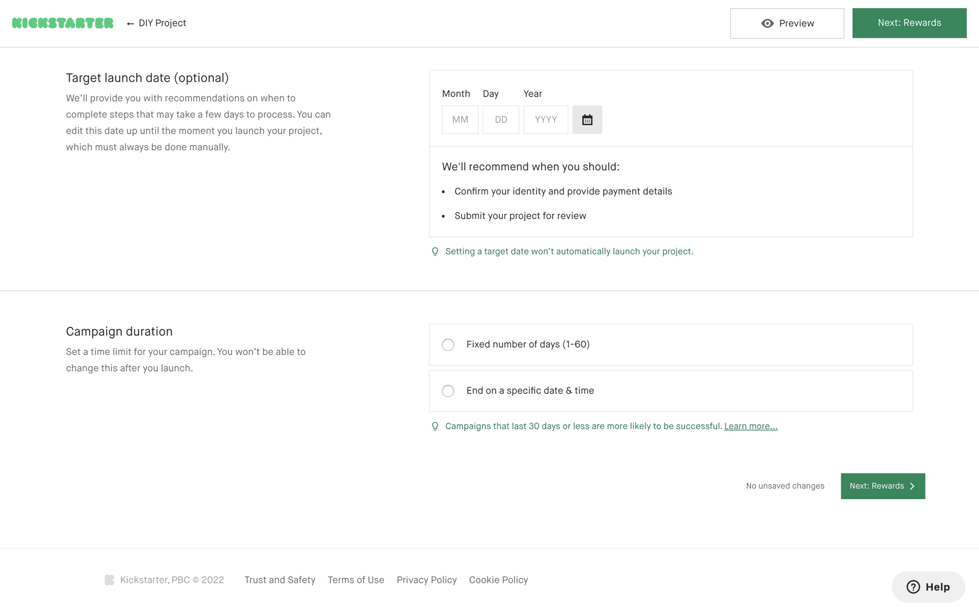 Kickstarter Web Social Networking interface screenshot 12