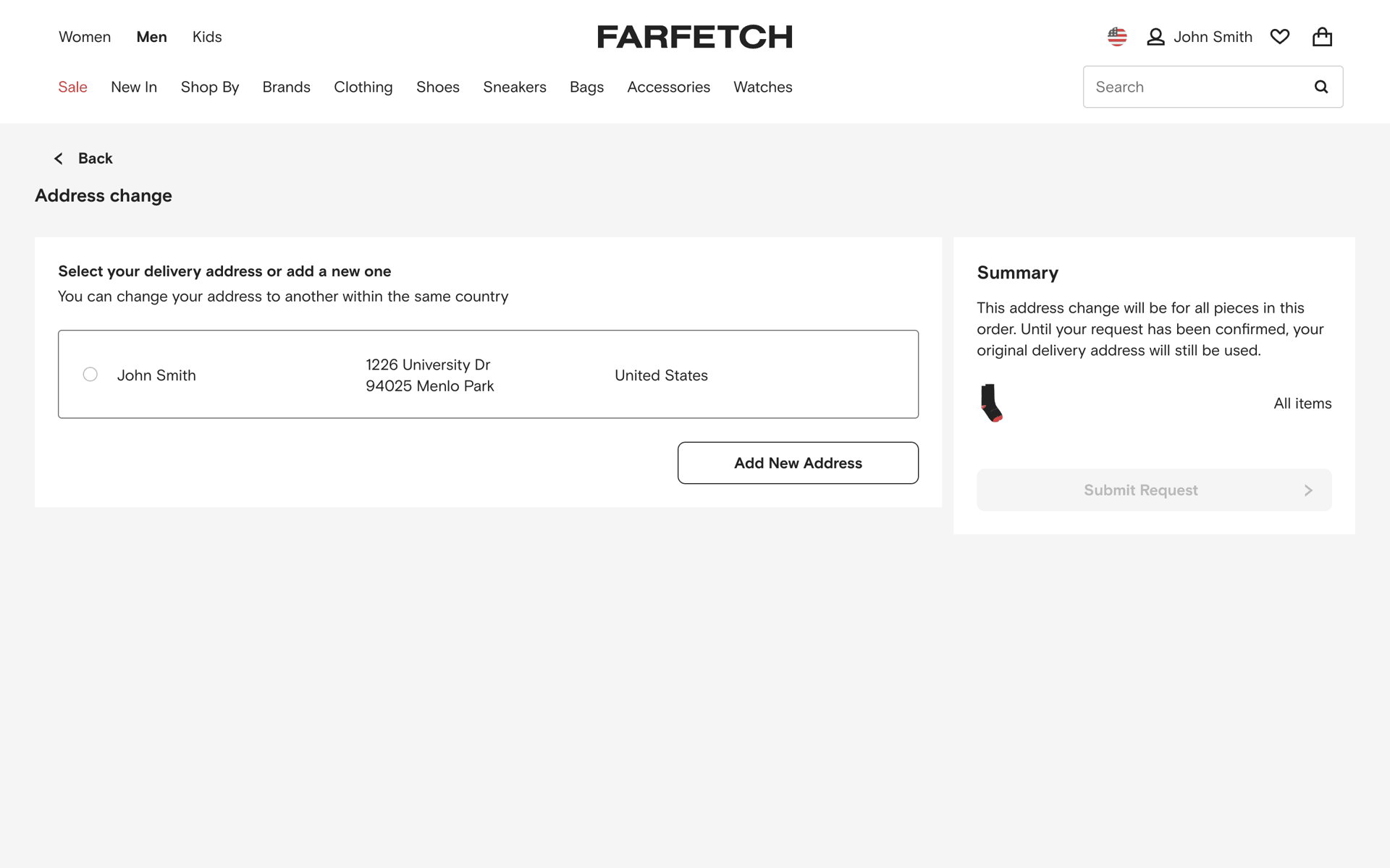 FARFETCH Web Shopping interface screenshot 11