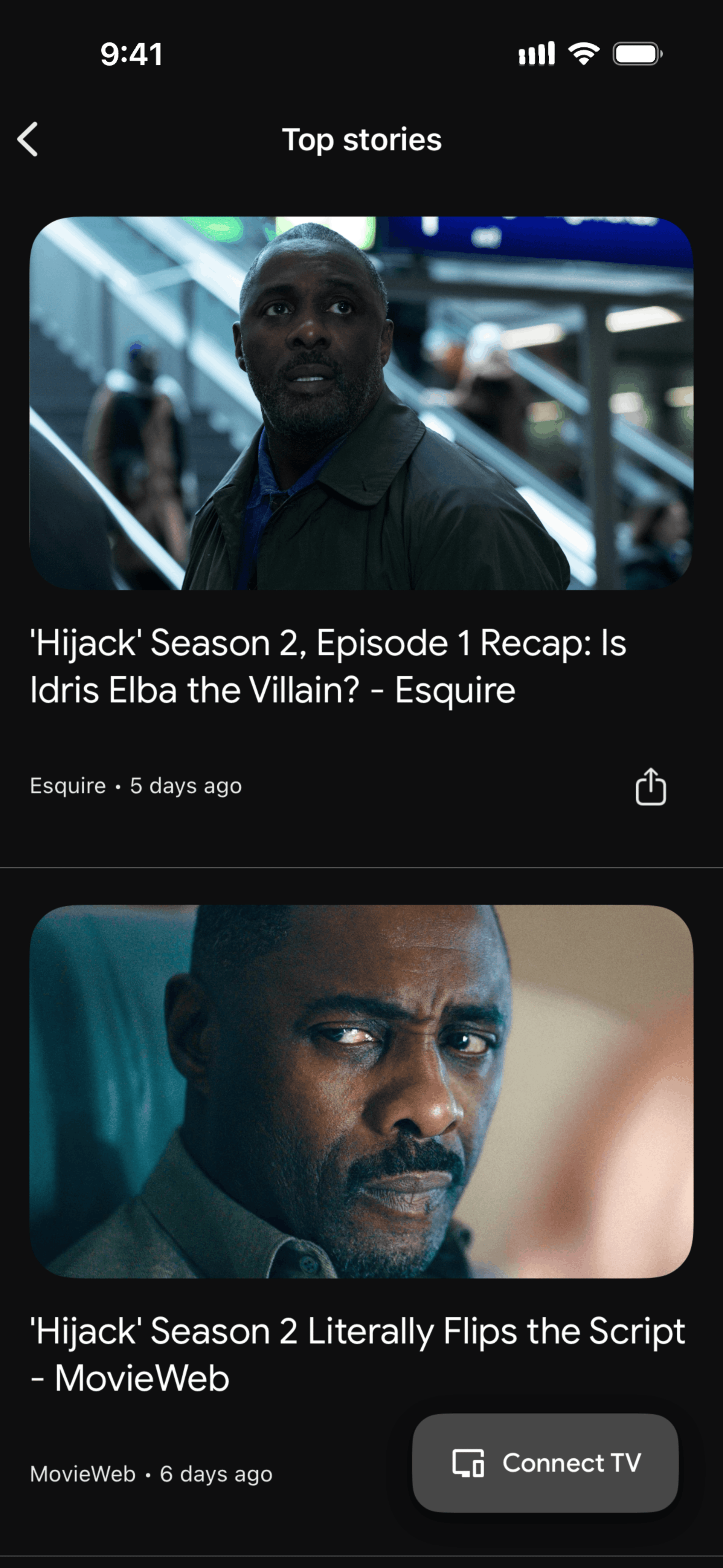 Google TV iOS Entertainment interface screenshot 21