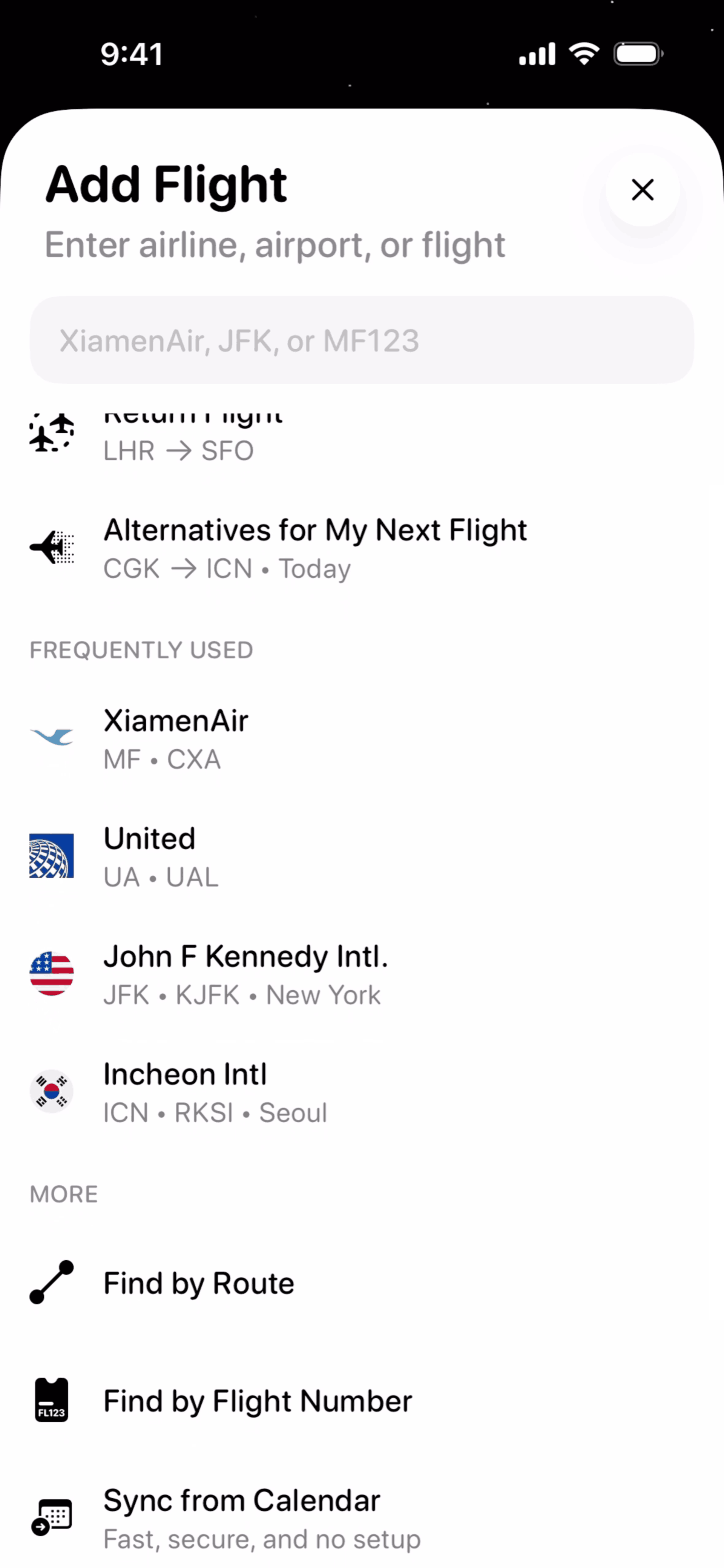 Flighty iOS Travel & Transportation interface screenshot 19