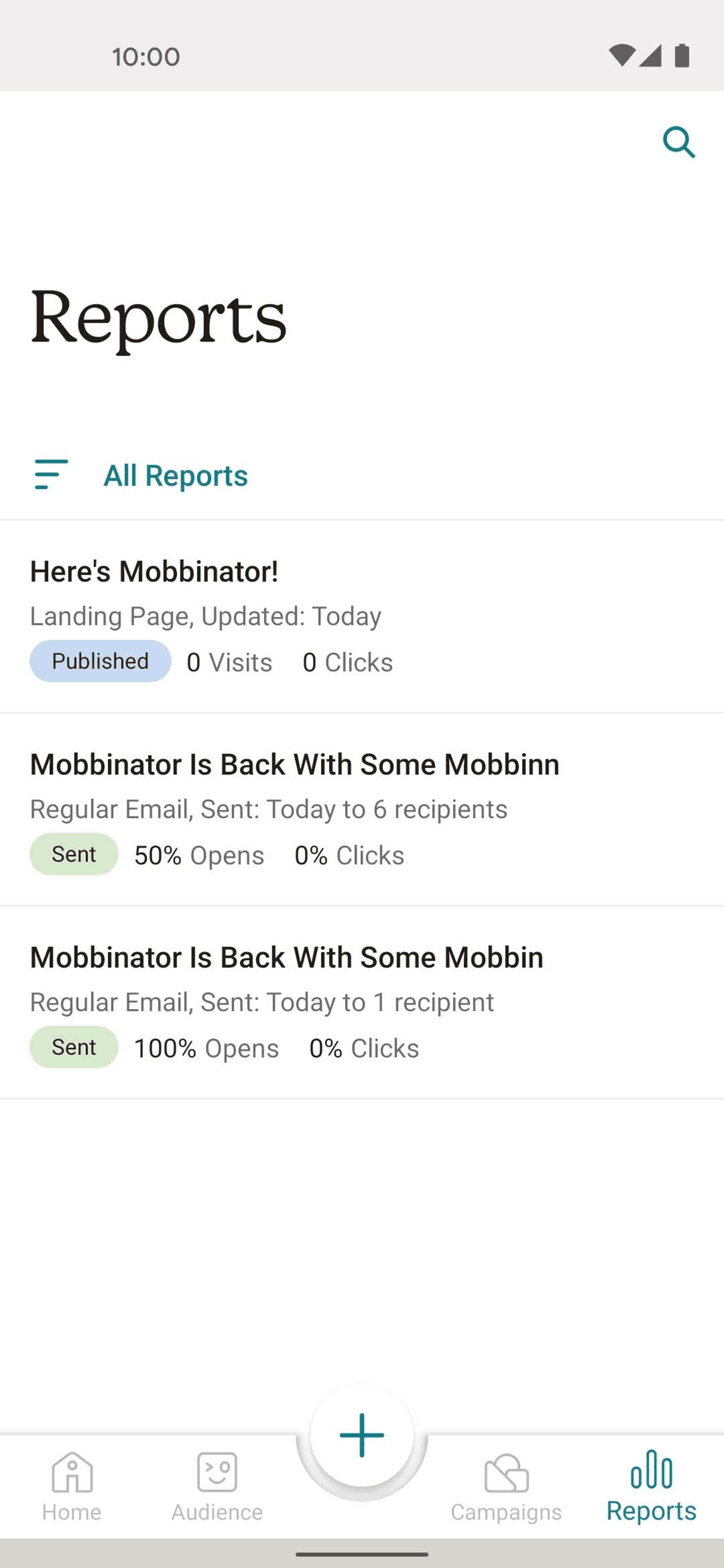 Mailchimp Android Business interface screenshot 4