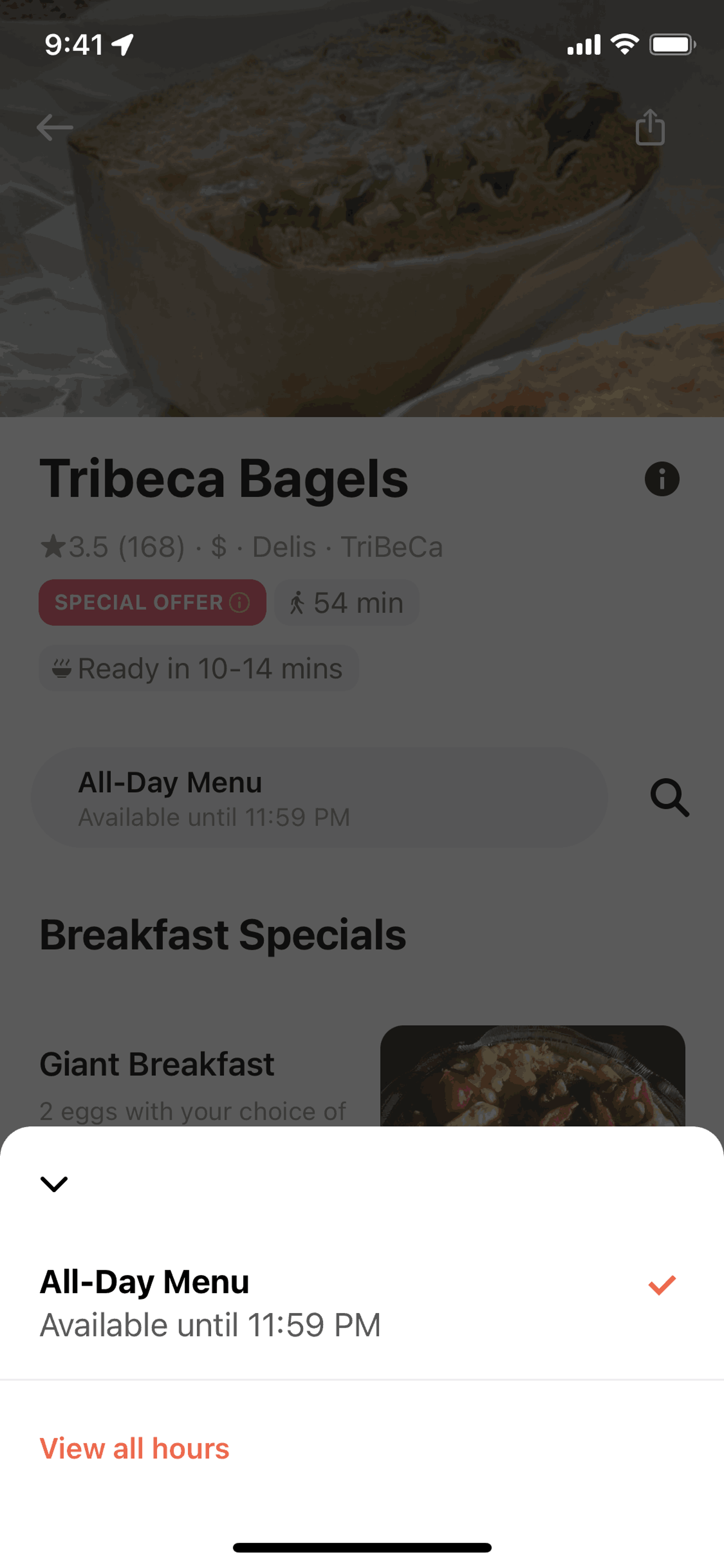 Allset iOS Food & Drink interface screenshot 4