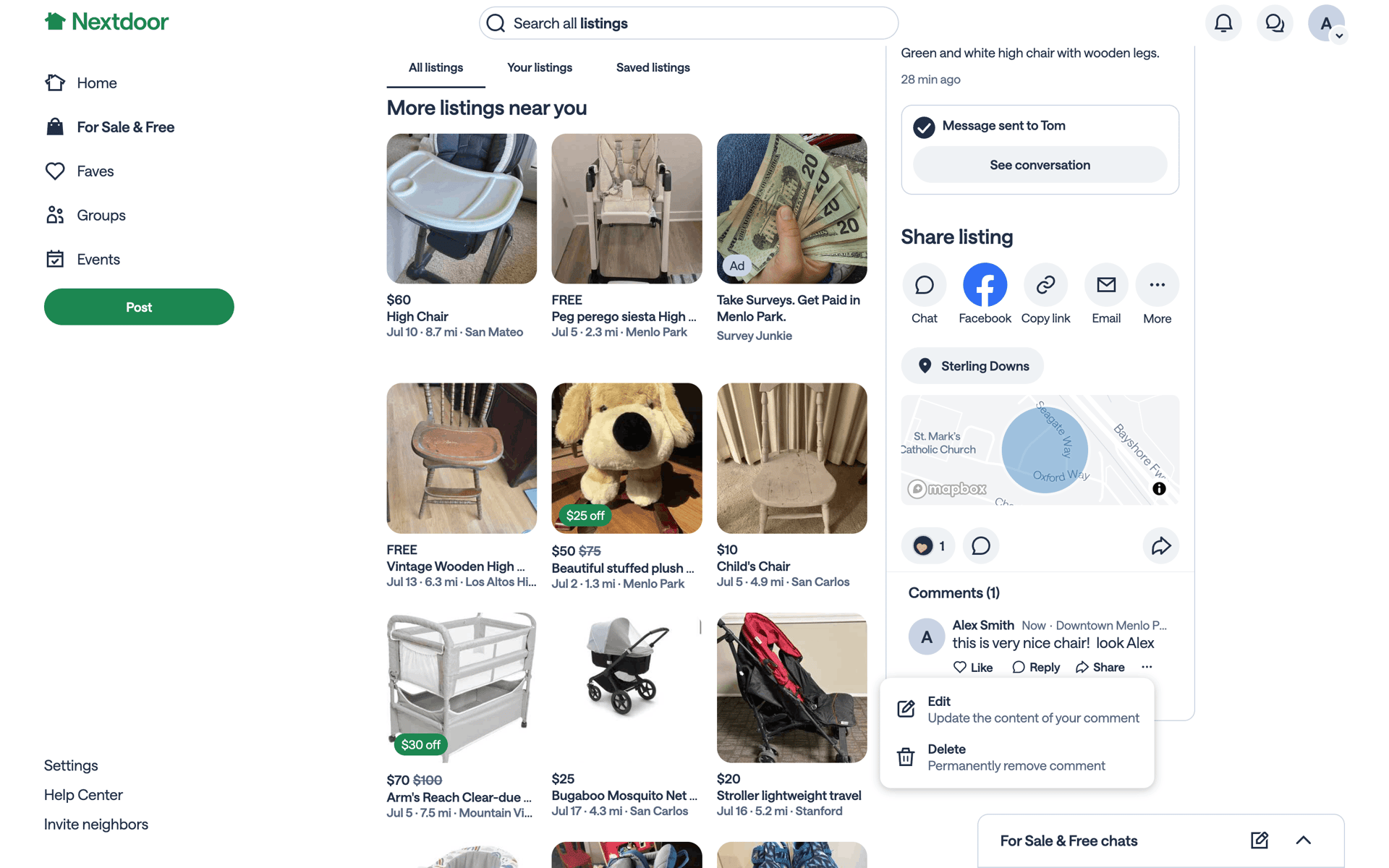 Nextdoor Web Social Networking interface screenshot 17
