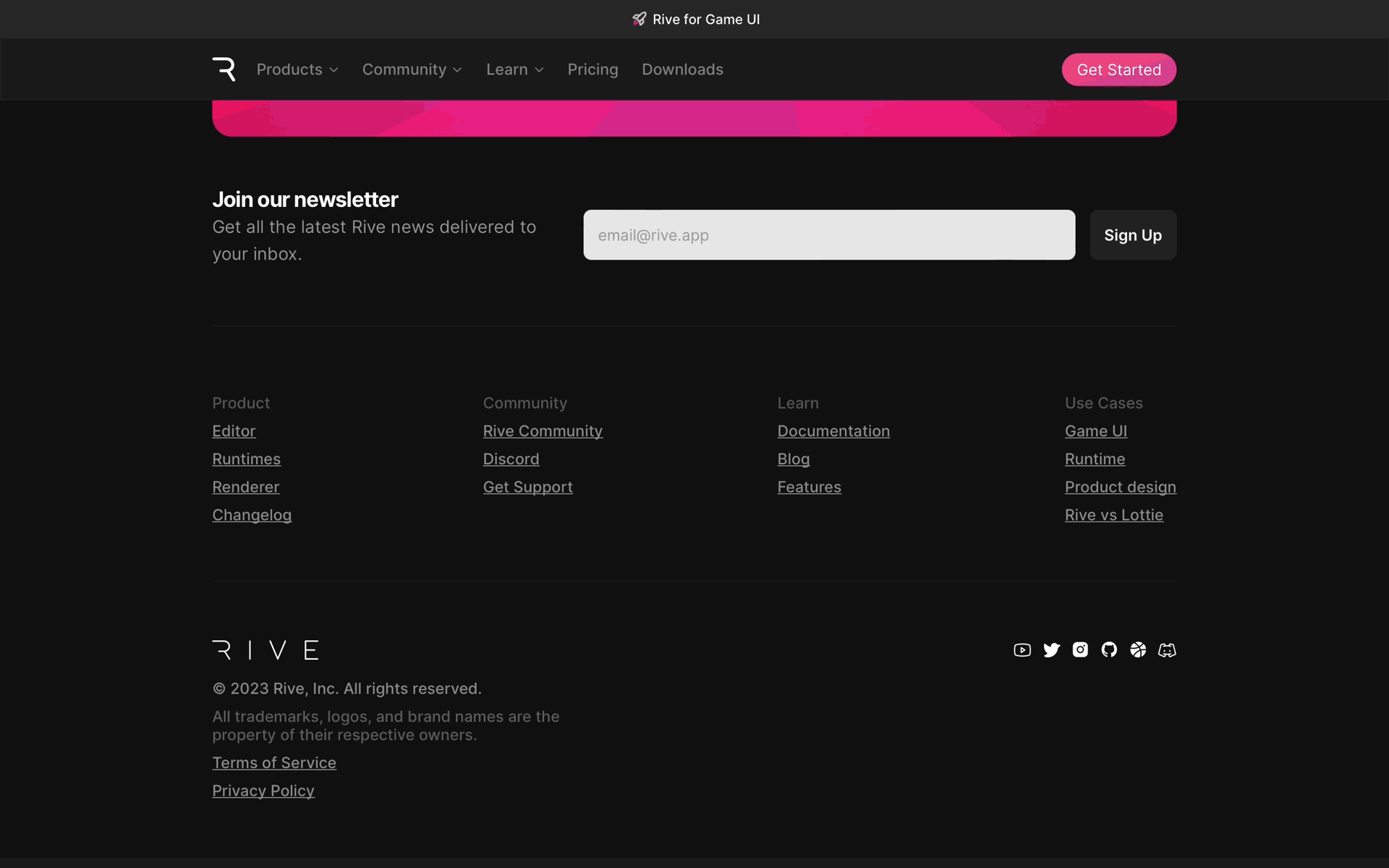 Rive Web Graphics & Design interface screenshot 2