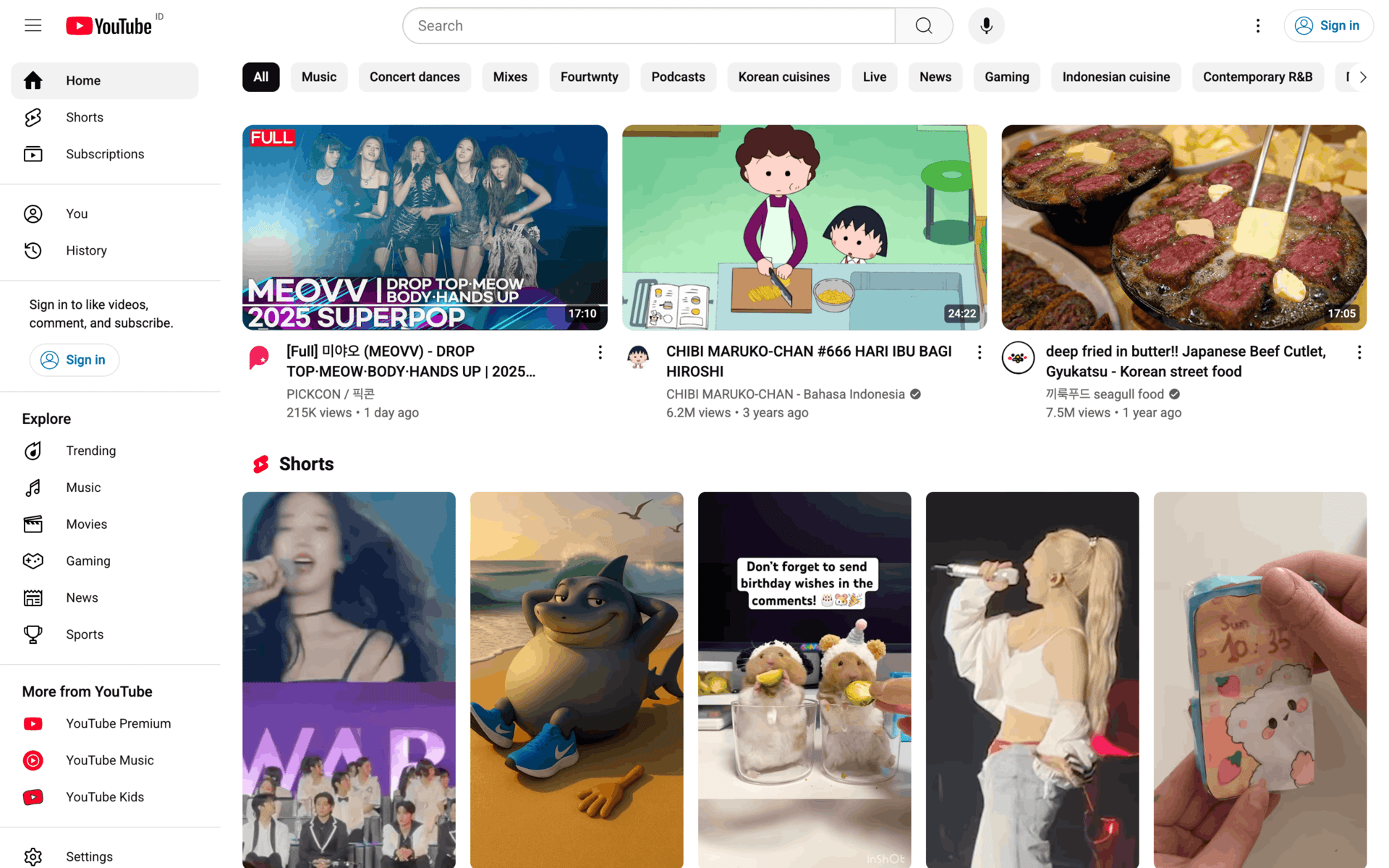 YouTube Web Photo & Video interface screenshot 1