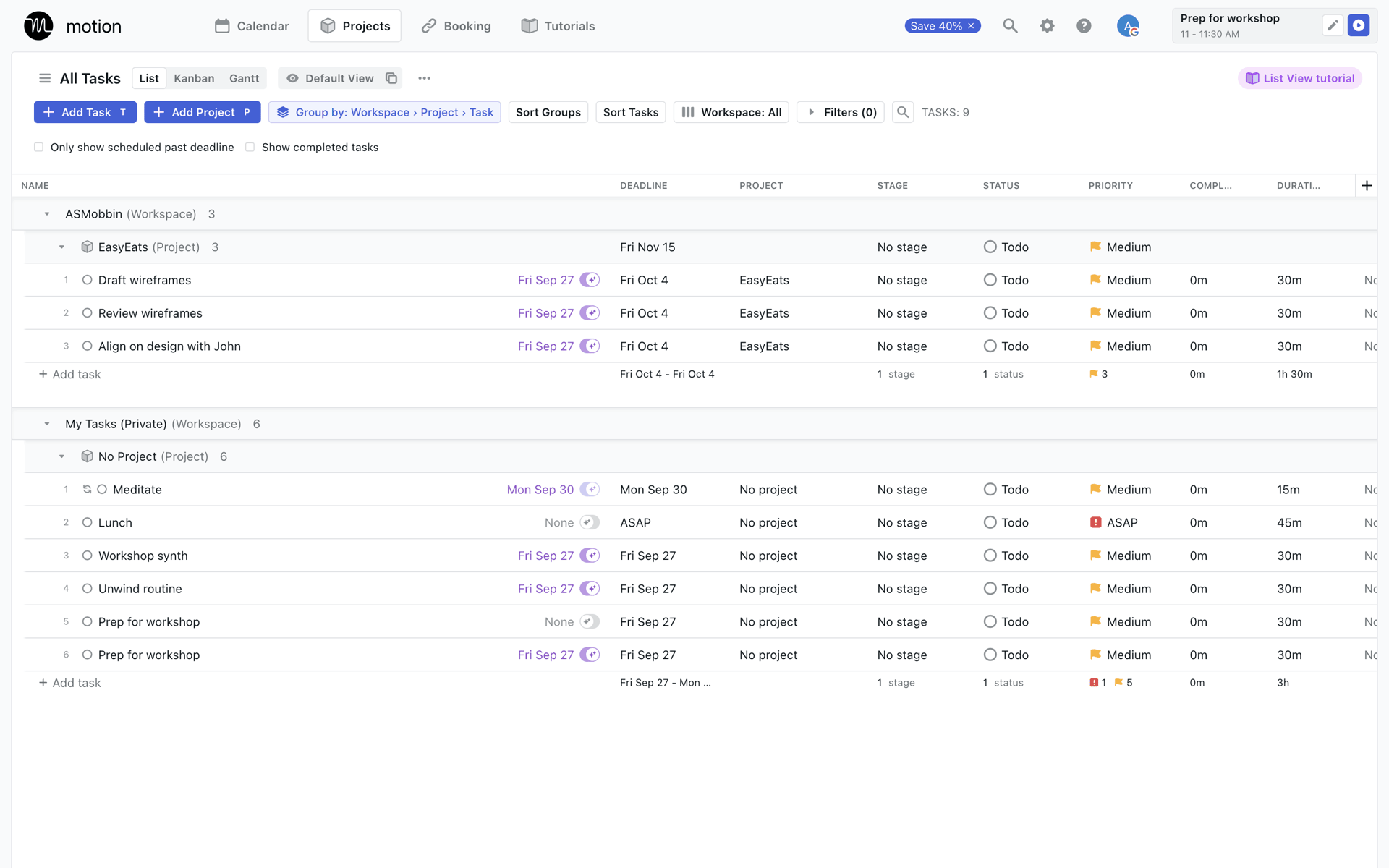 Motion Web AI interface screenshot 13