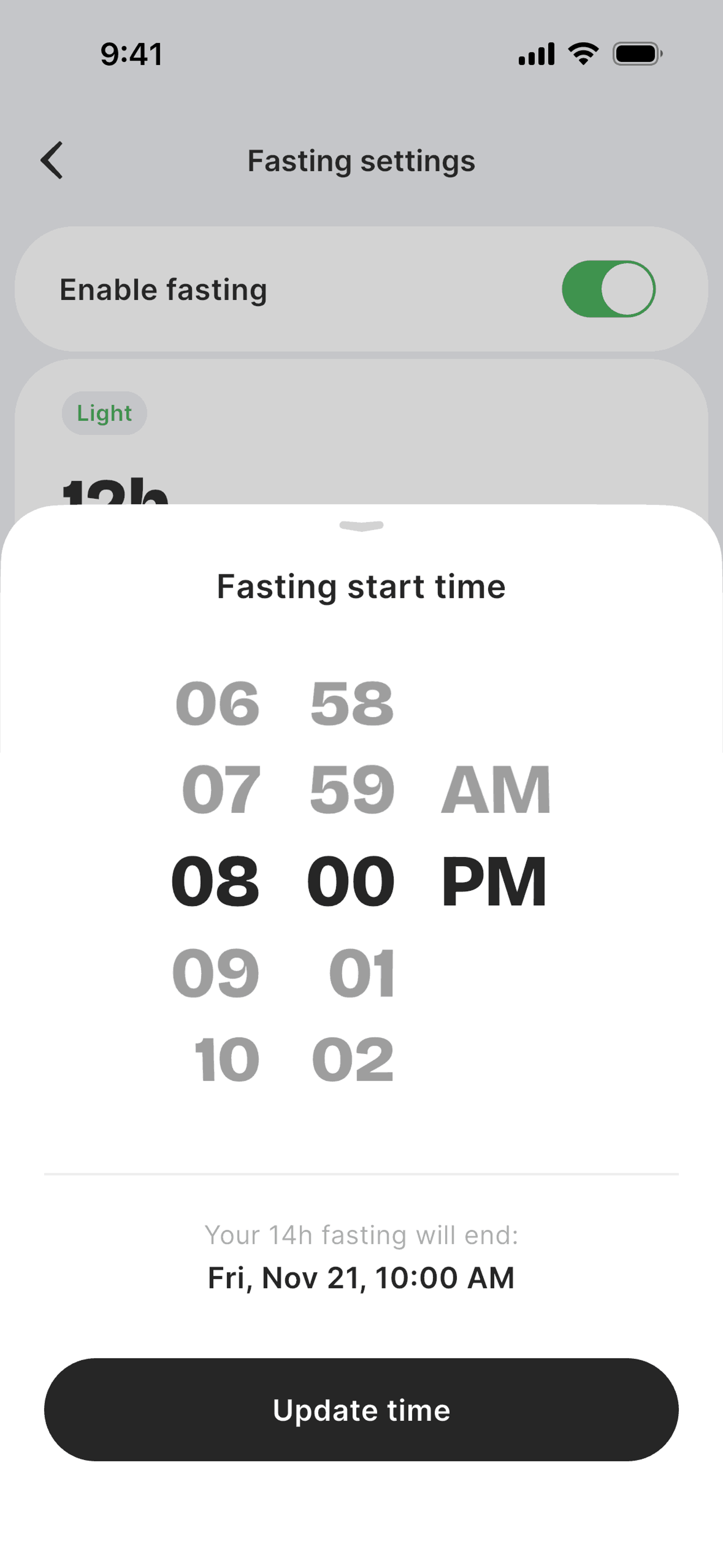 BitePal iOS Health & Fitness interface screenshot 22
