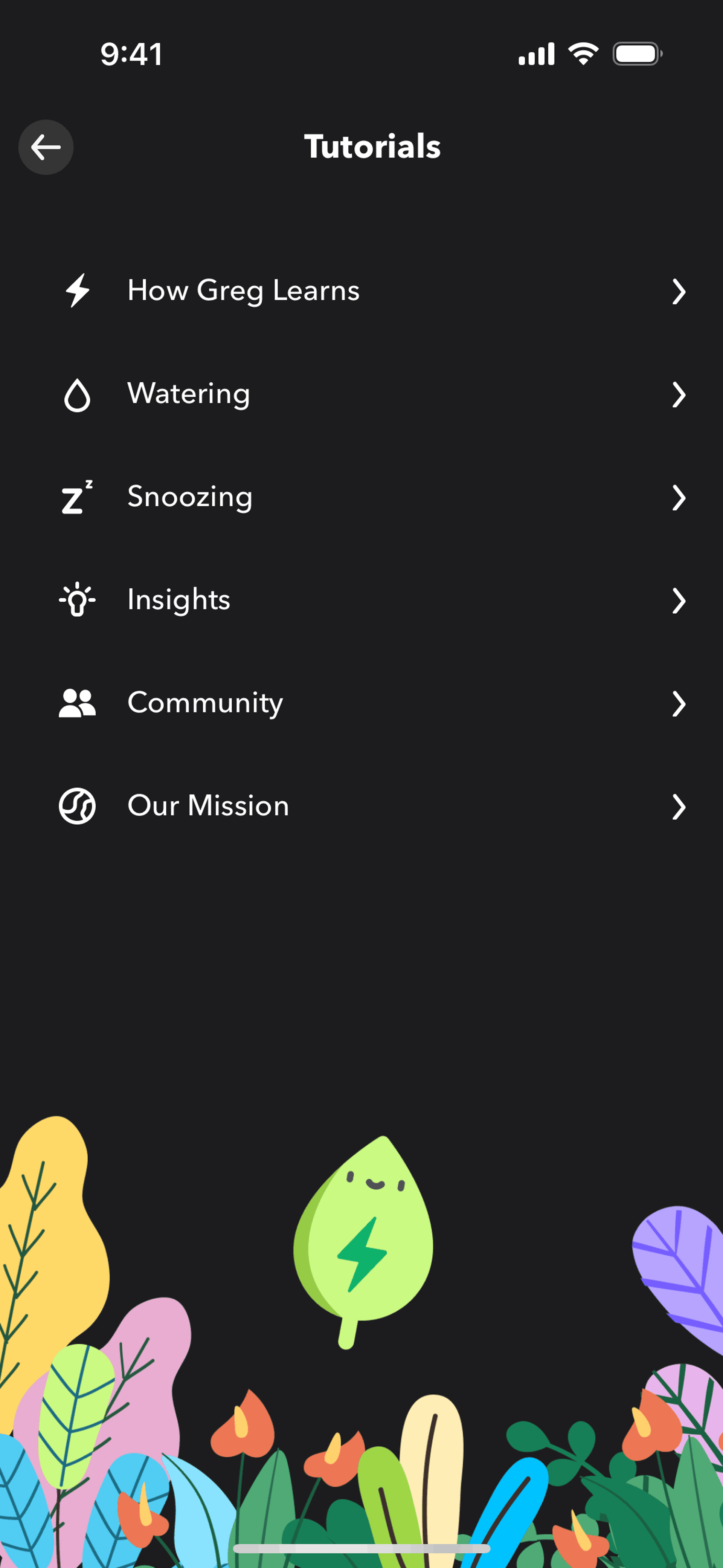 Greg iOS Productivity interface screenshot 24