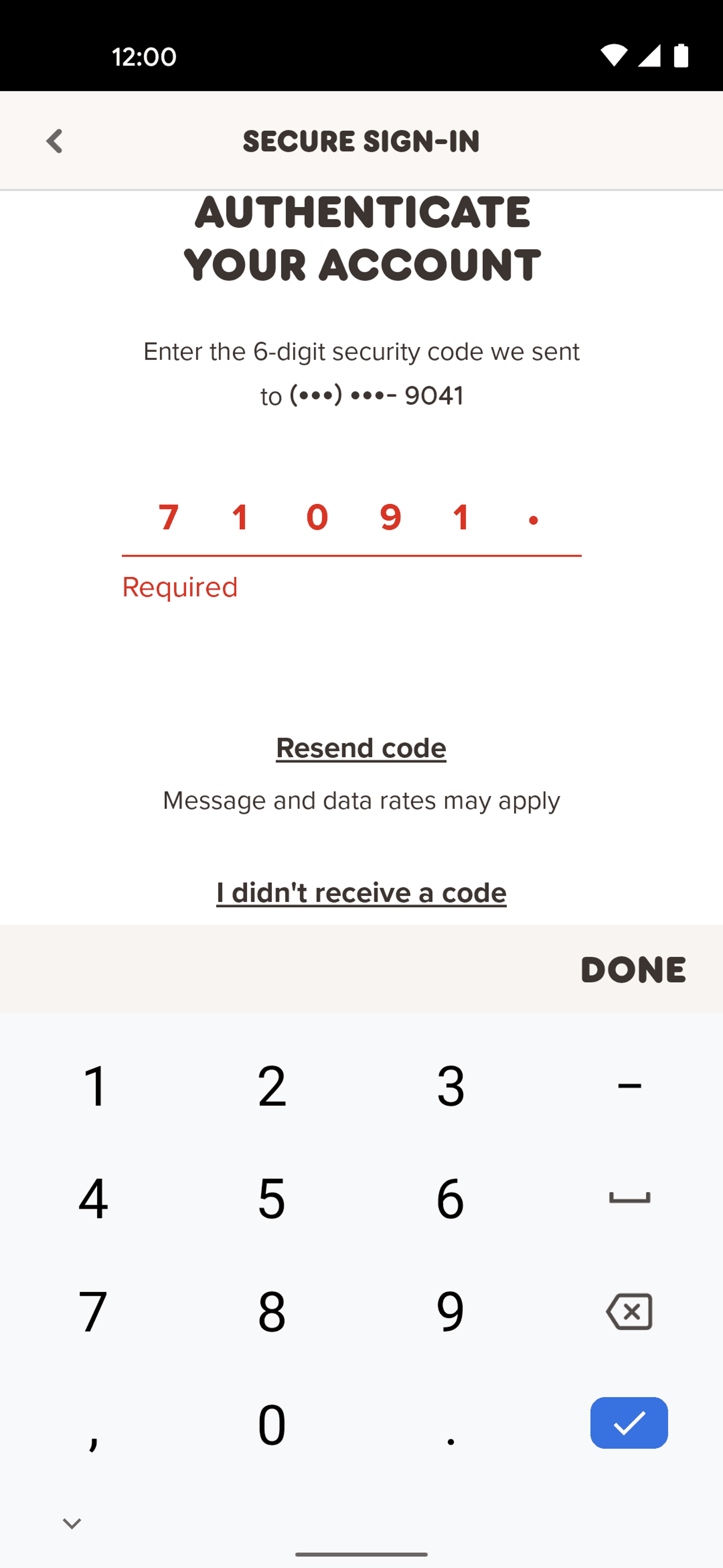 Dunkin' Android Food & Drink interface screenshot 16