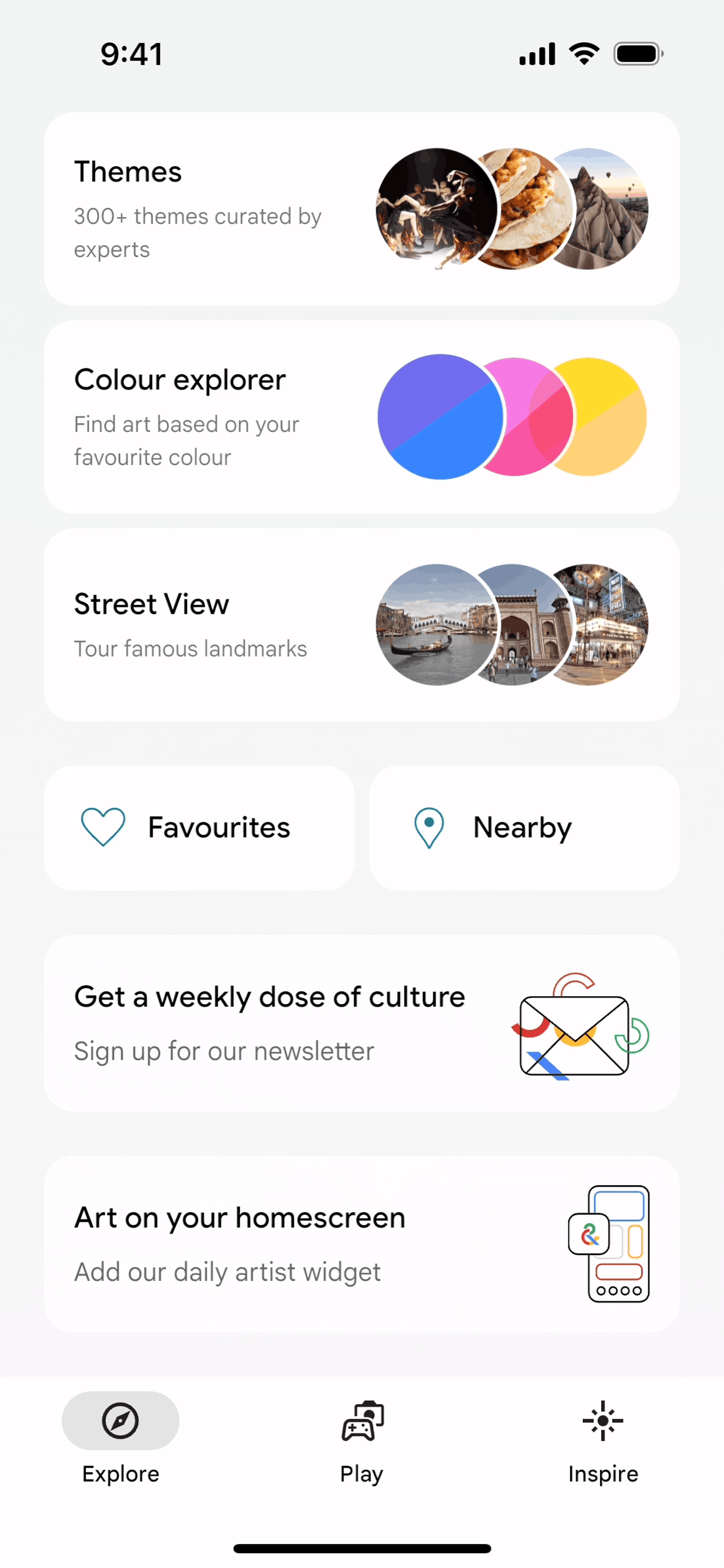 Google Arts & Culture iOS Education interface screenshot 17