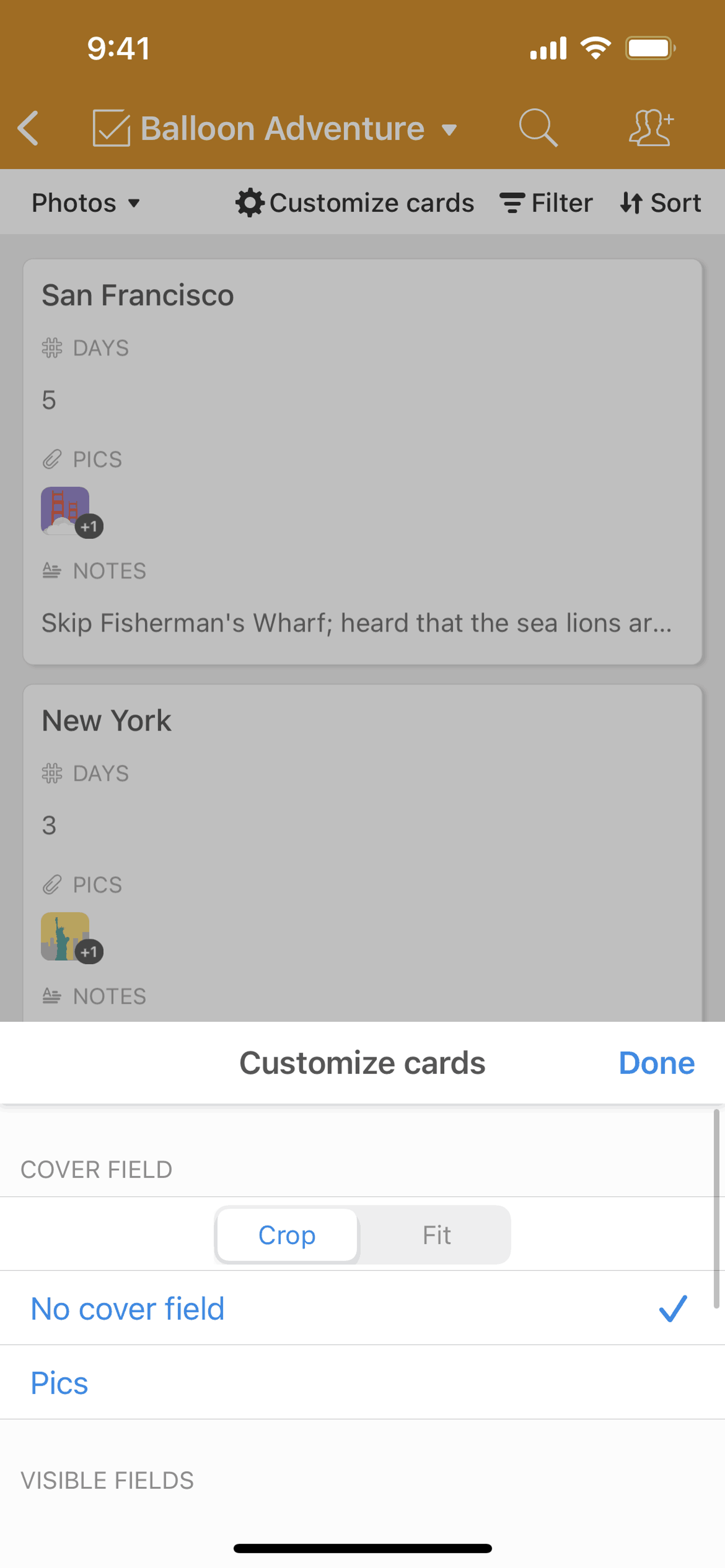 Airtable iOS Productivity interface screenshot 7