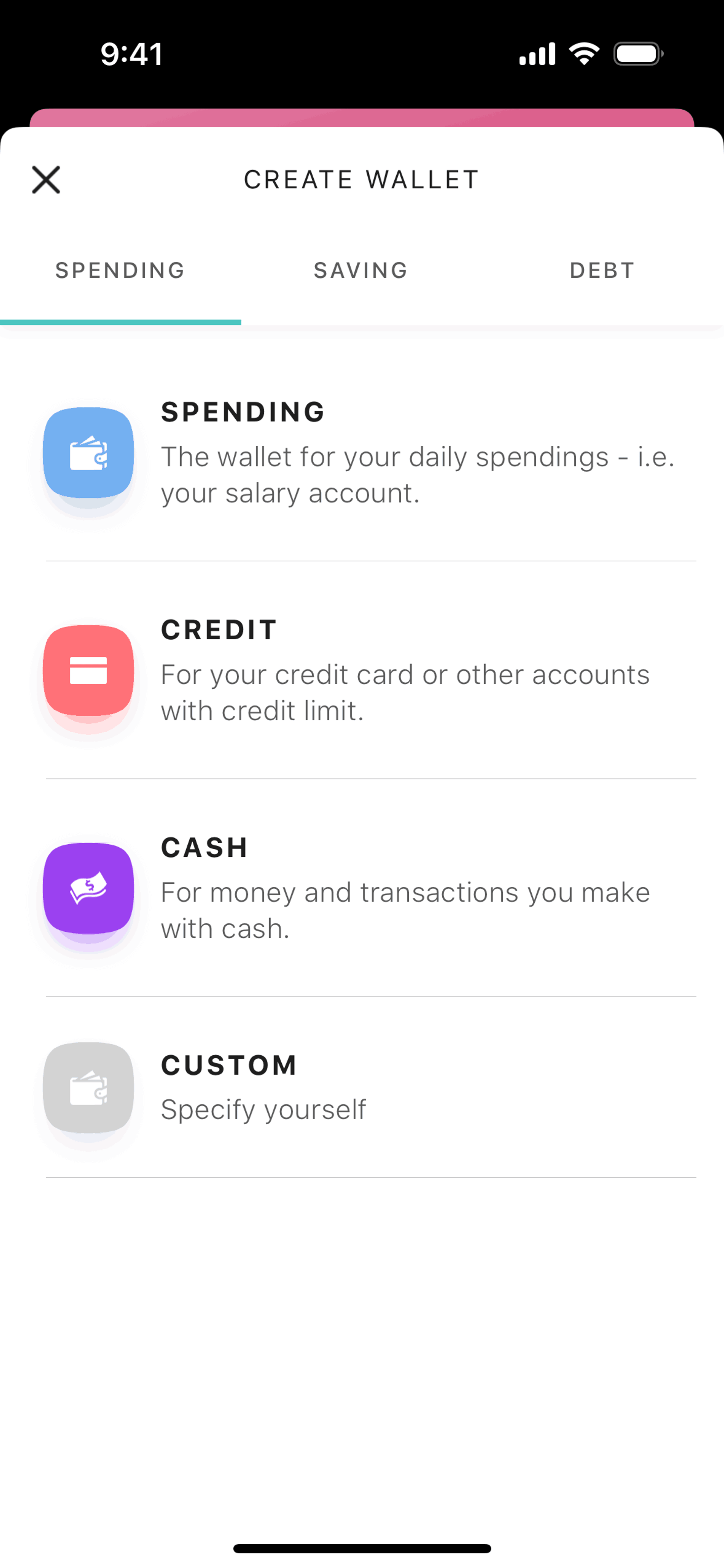 Buddy iOS Finance interface screenshot 10