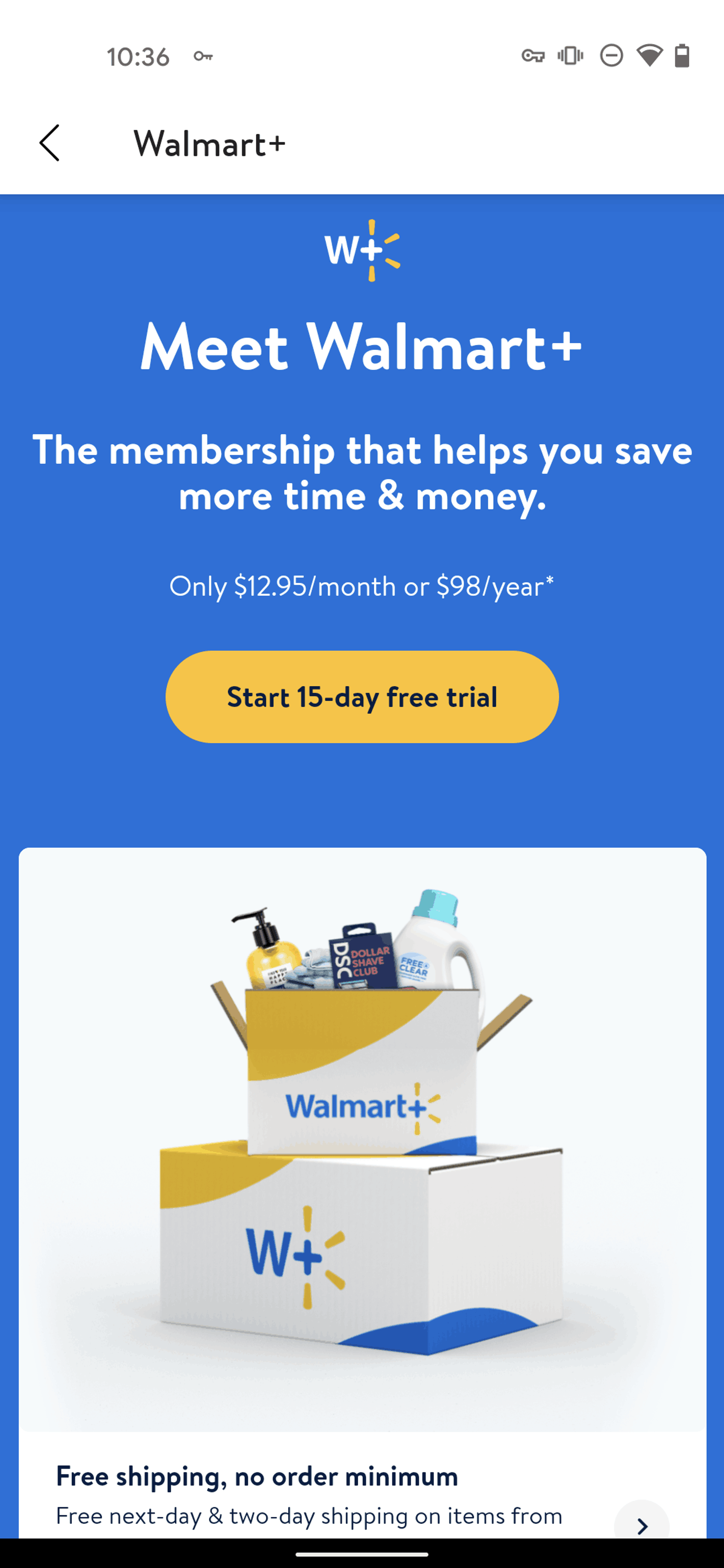 Walmart Android Shopping interface screenshot 12