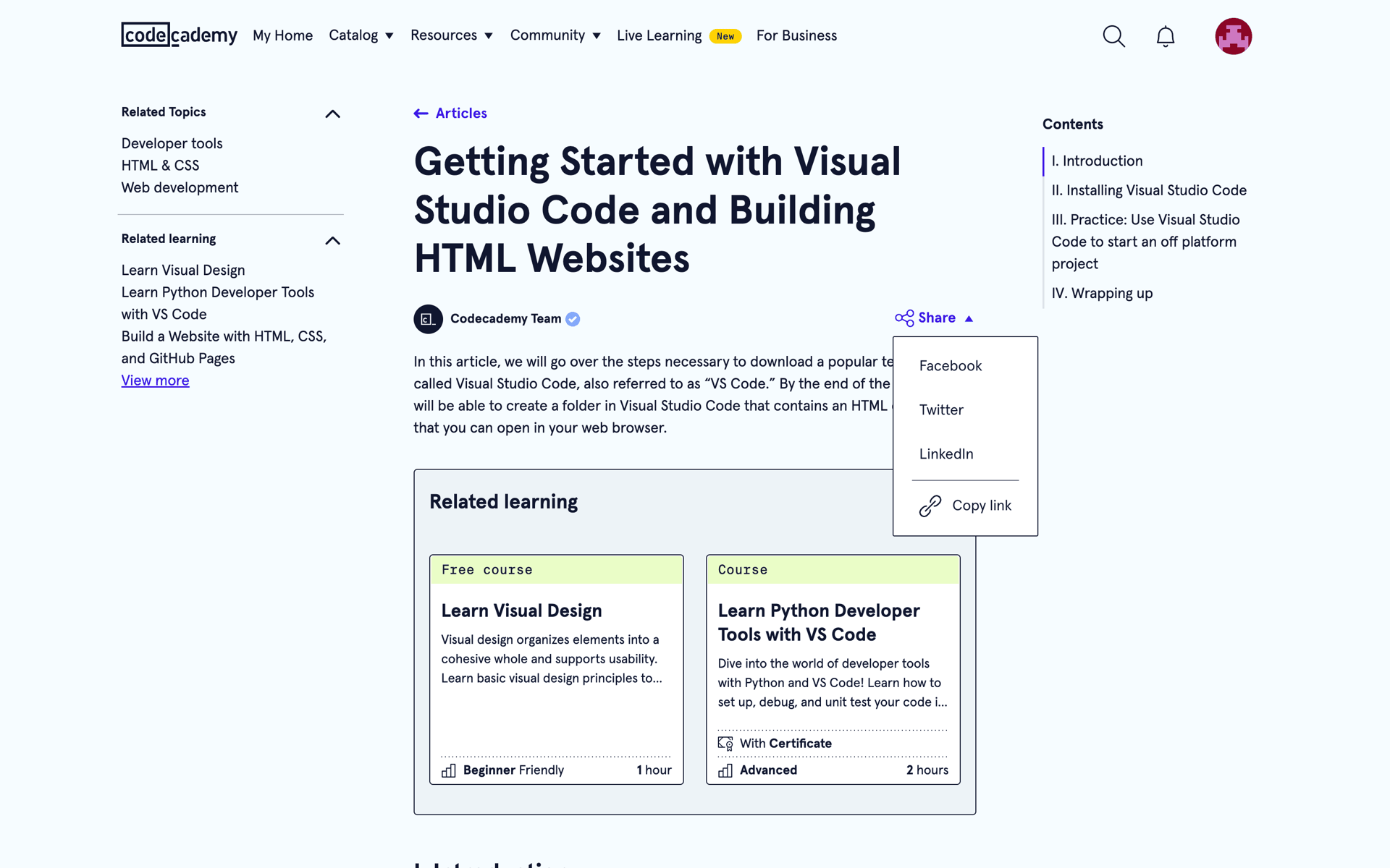 Codecademy Web AI interface screenshot 20