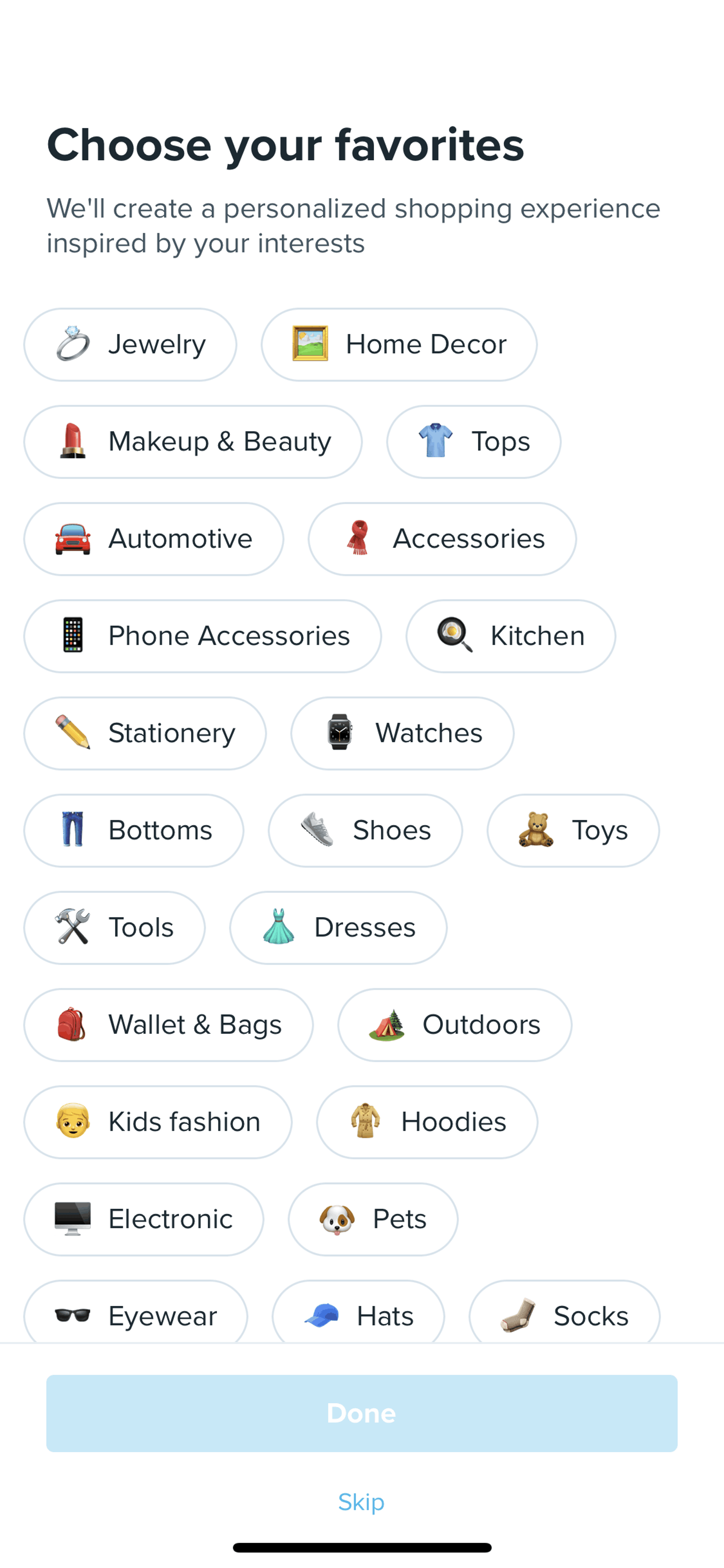 Wish iOS Shopping interface screenshot 9
