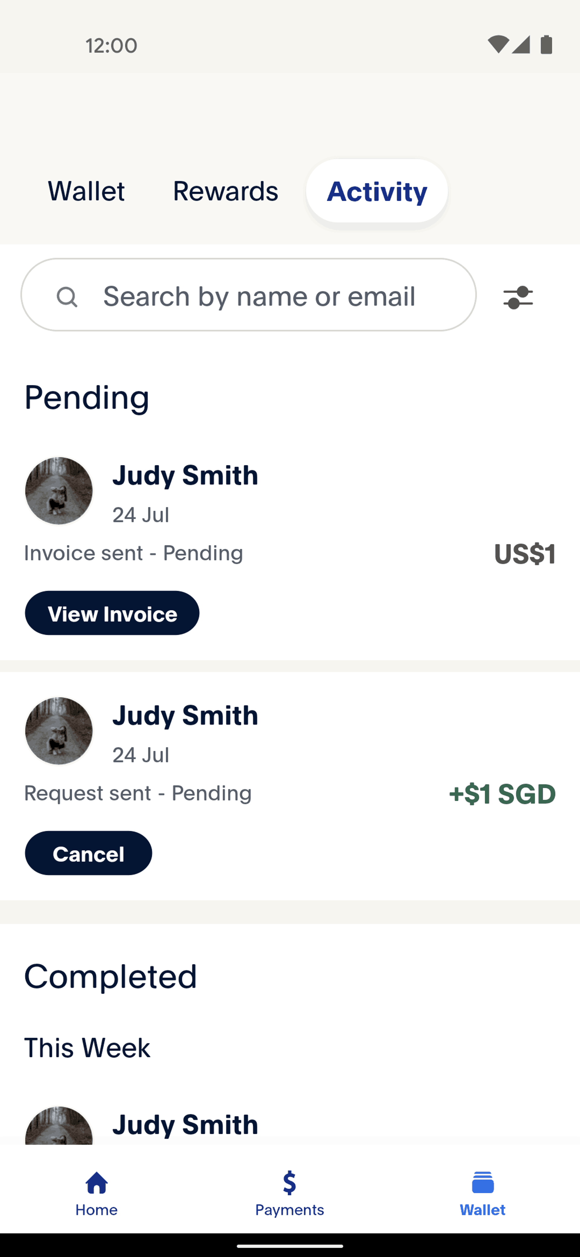 PayPal Android Finance interface screenshot 10