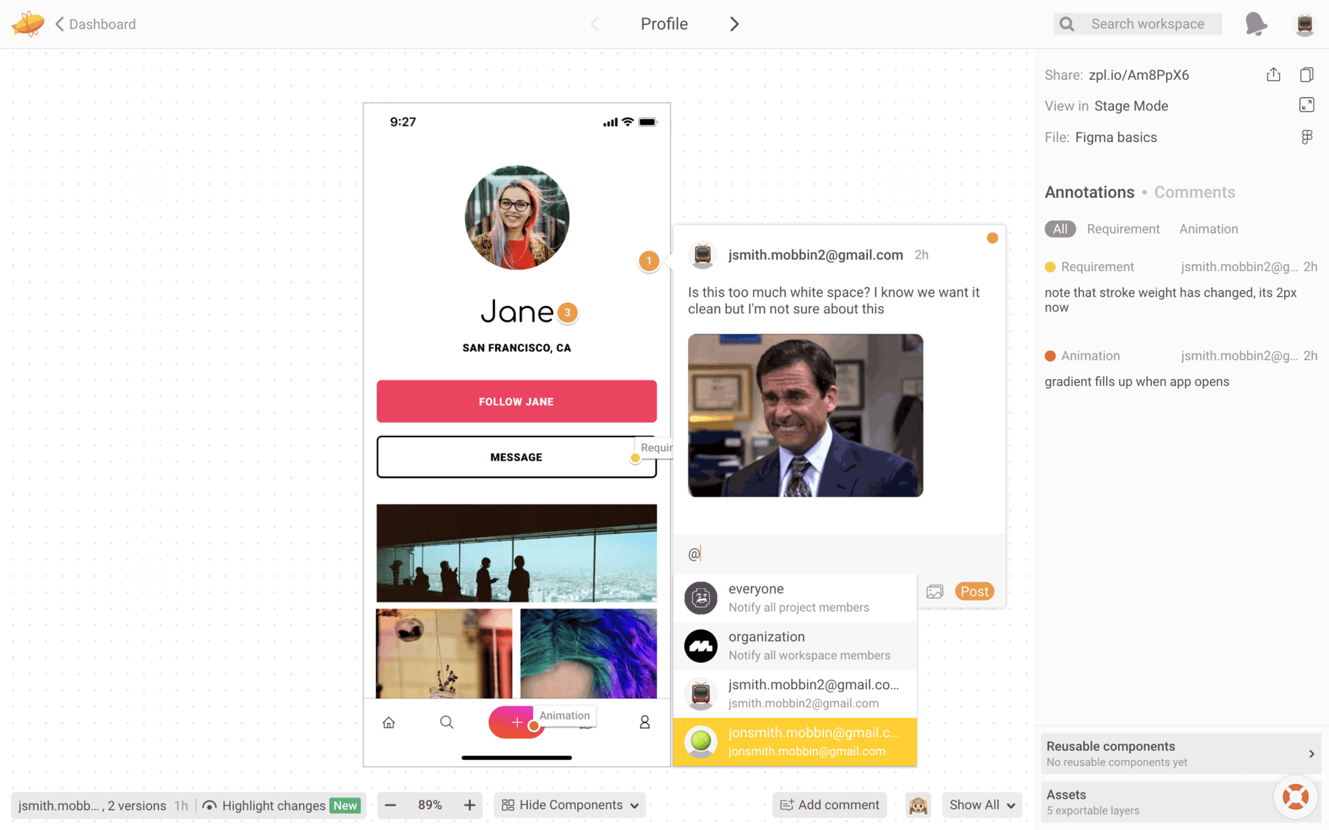 Zeplin Web Productivity interface screenshot 22