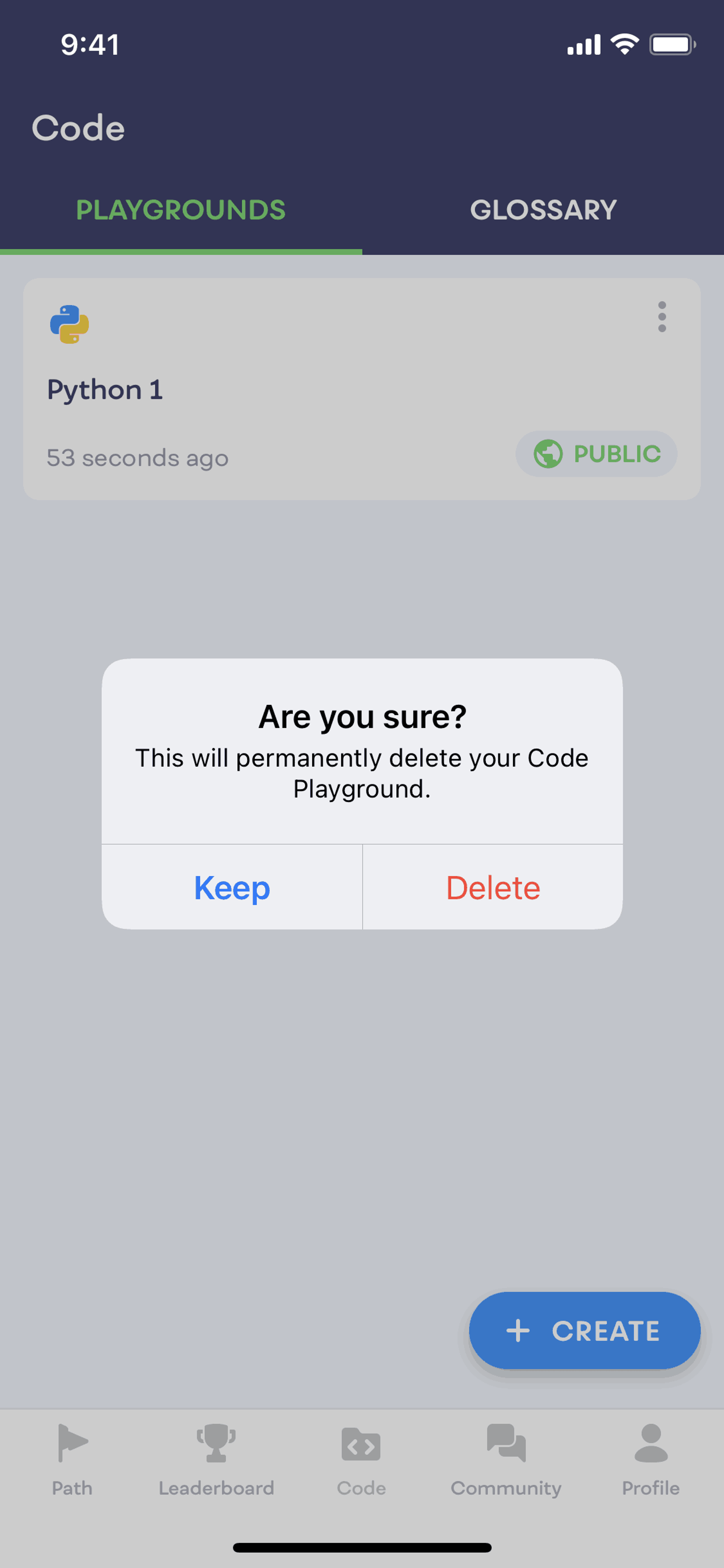 Mimo iOS Education interface screenshot 8