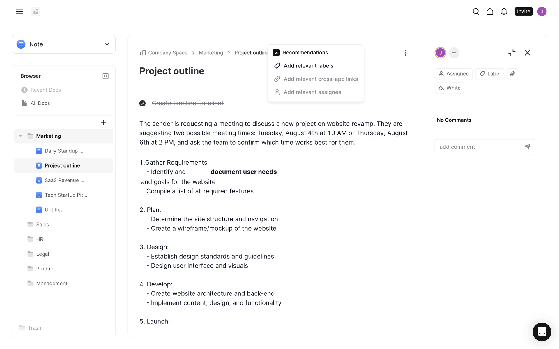 Frame Web AI interface screenshot 12