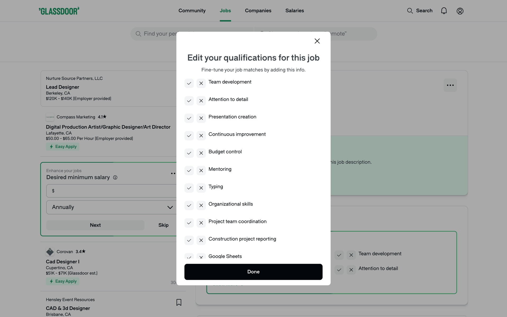 Glassdoor Web Business interface screenshot 9