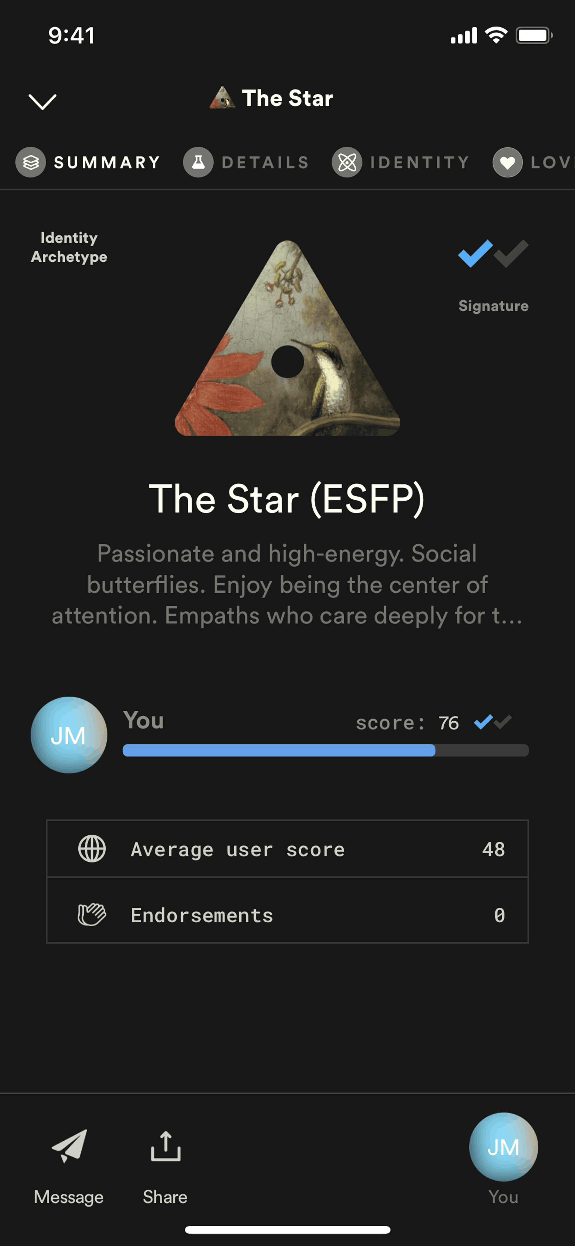 Dimensional iOS Social Networking interface screenshot 10