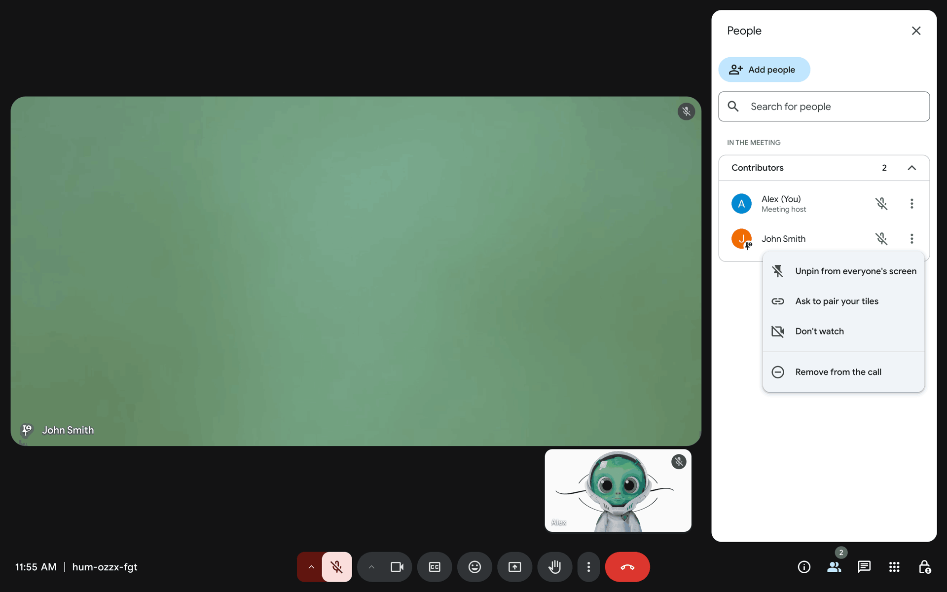 Google Meet Web Social Networking interface screenshot 11