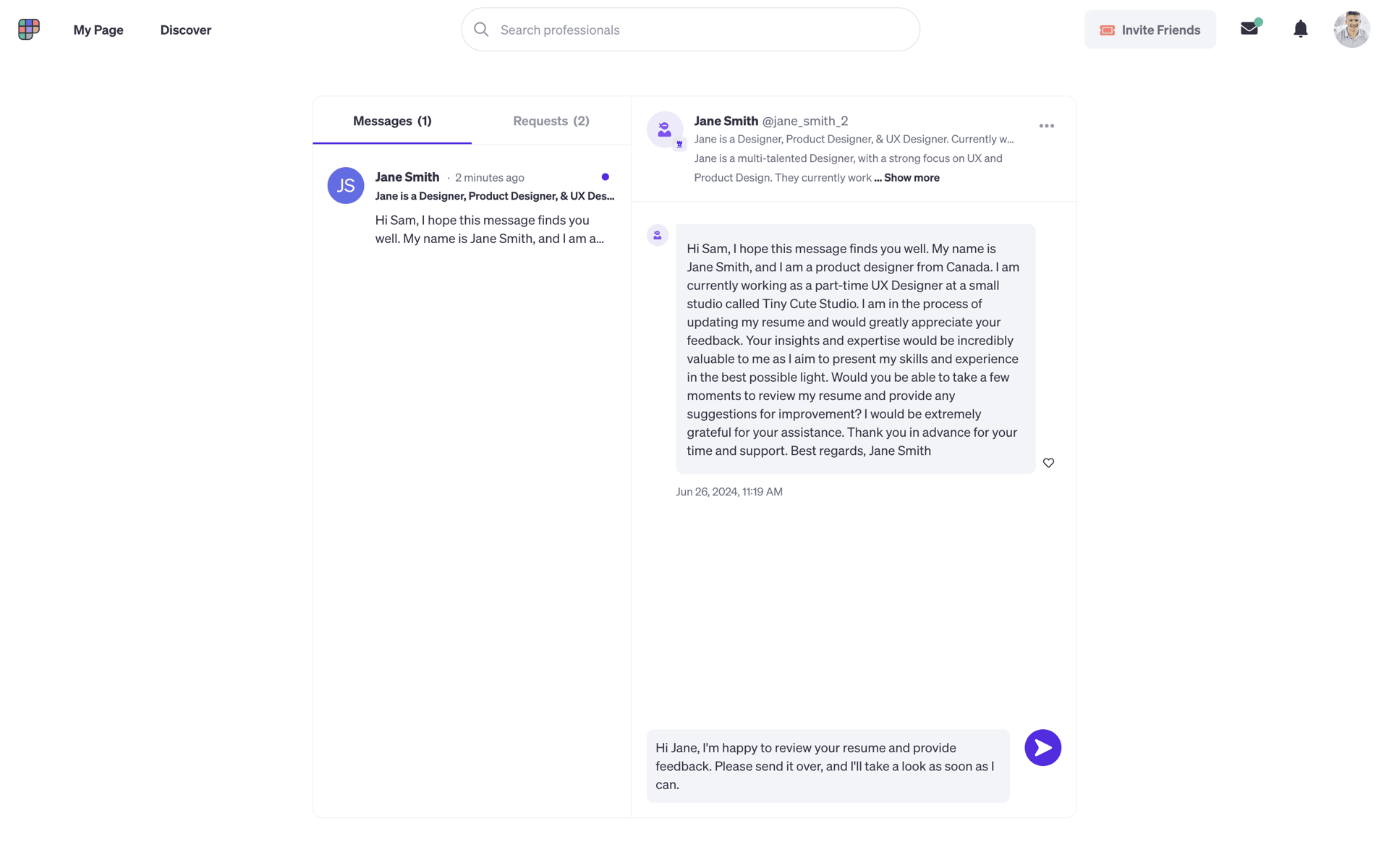 Polywork Web Social Networking interface screenshot 20